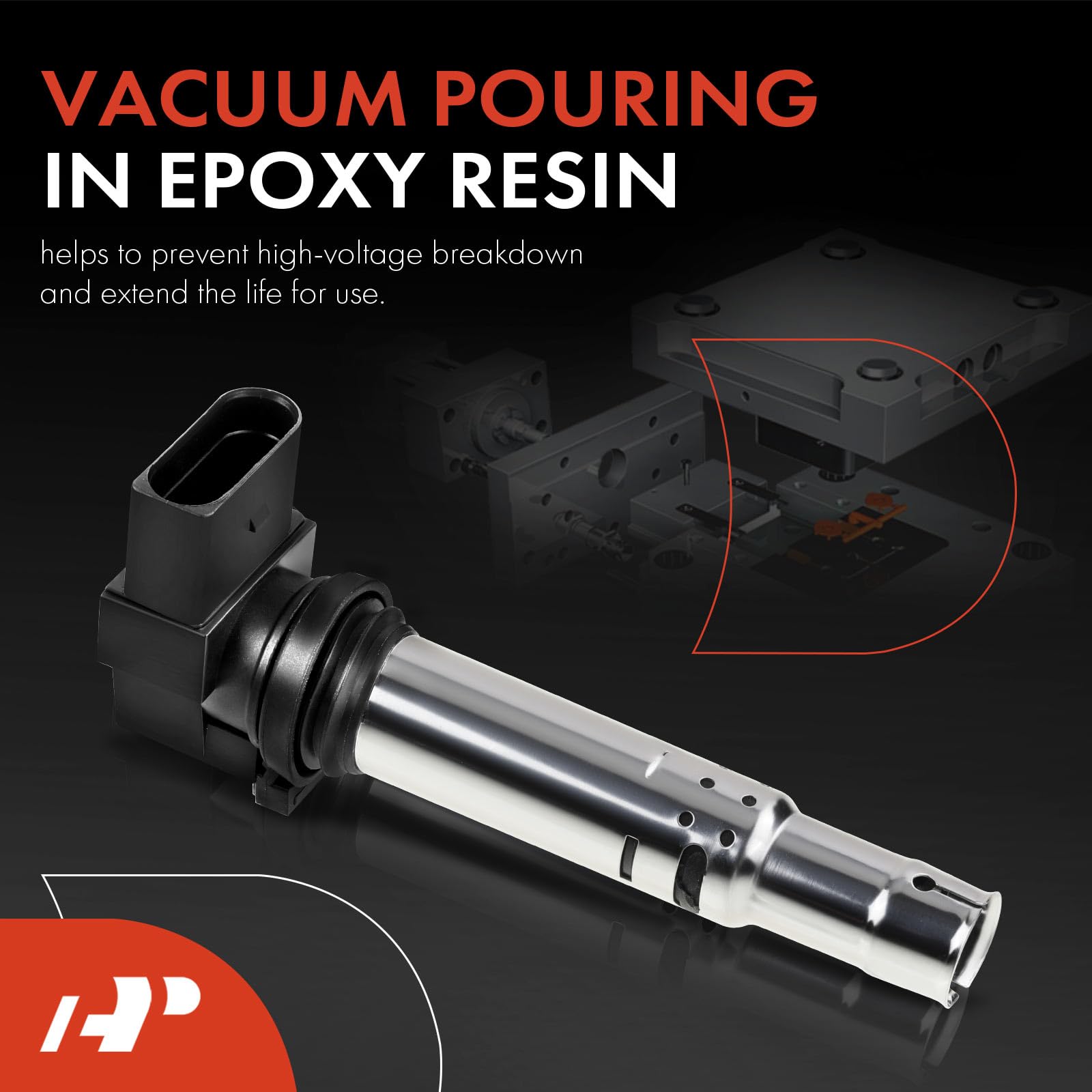 Premium Engine Ignition Coil Pack for Audi A8 Quattro 2012-2016 W12 6.3L DOHC - High Performance Replacement Part for Smooth Acceleration & Reliable Starts