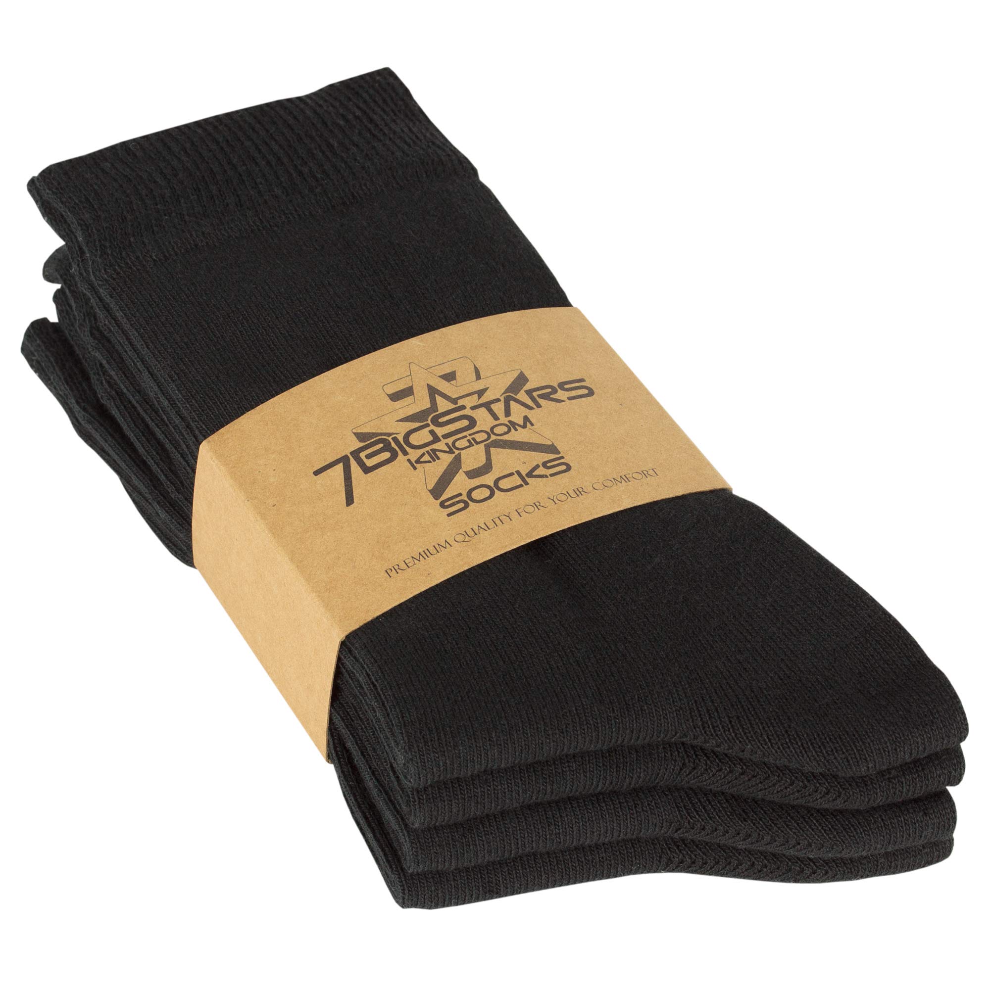7BigStars Women's Cotton Crew Socks 4-Pack - Soft Breathable Casual Dress Socks (Black, Brown, Blue, Grey, Beige, Khaki, Olive Green) - Perfect for Office, Daily Wear & Outfits
