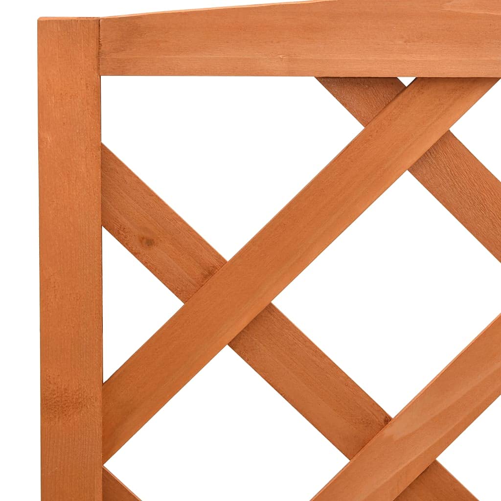 27.6 Inch Tall Orange Wooden Plant Stand with Trellis - 16.5x47.2 Inch Solid Firwood Indoor/Outdoor Plant Holder for Climbing Flowers, Vines & Potted Plants - Perfect for Garden, Patio, Balcony Decor