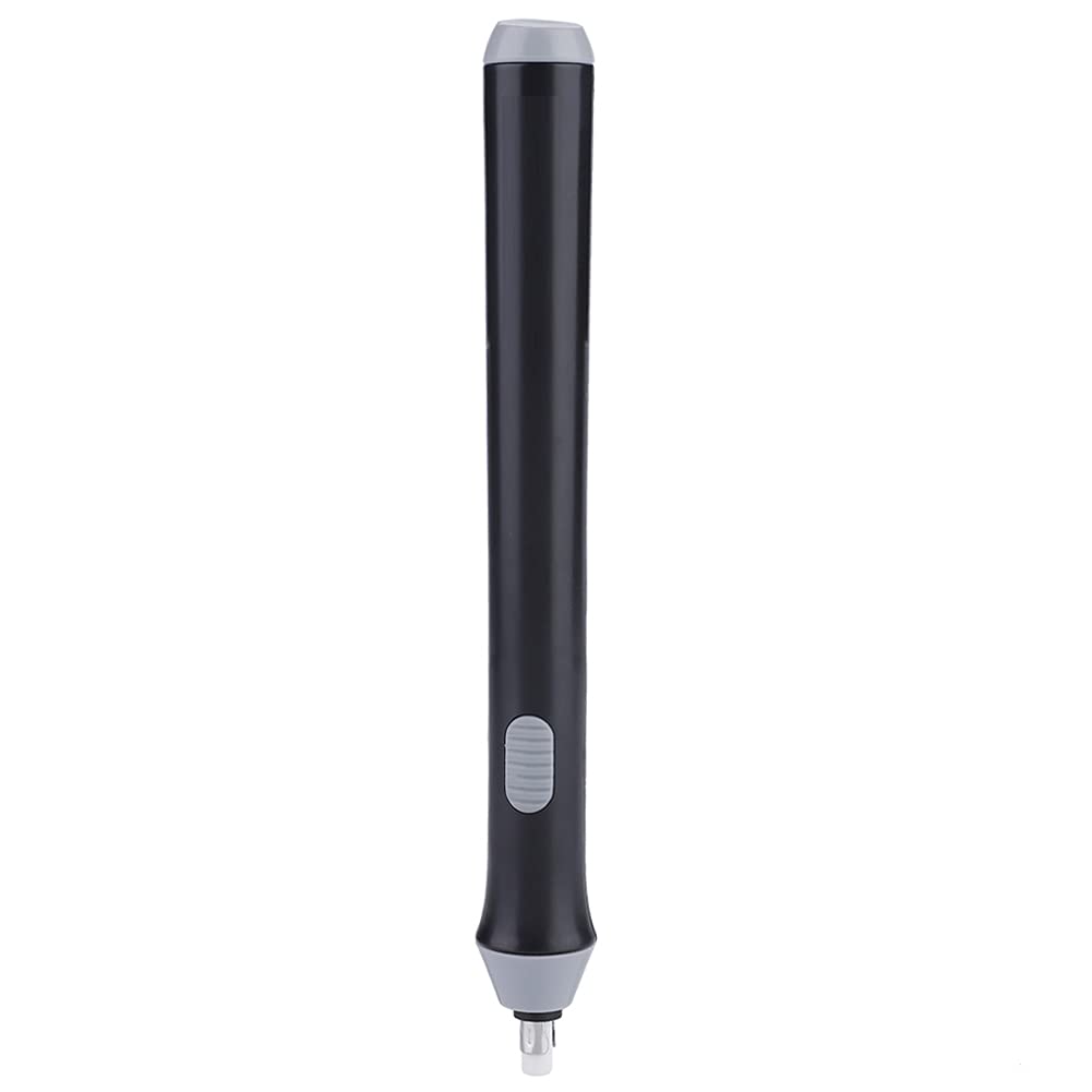 Electric Eraser for Drawing - Battery Operated Automatic Pencil Eraser with 22 Refills (Black) | Perfect for Sketching, Art Projects & Office Use