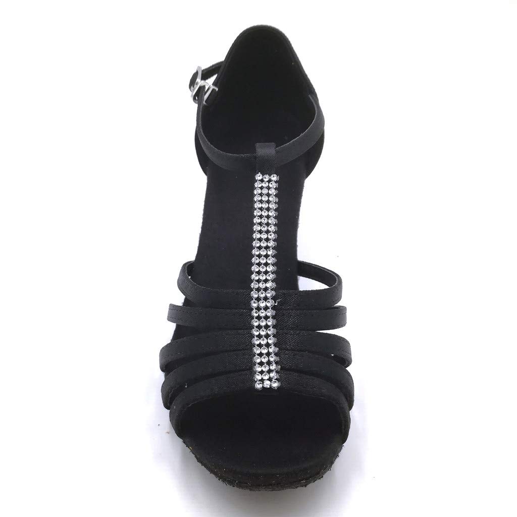 VEFSU Women's Ballroom Dance Shoes - Comfortable Latin & Ballroom Sandals for Rumba, Waltz, Salsa, Tango - Perfect for Practice, Competition, Wedding, Prom, Party & Social Dancing