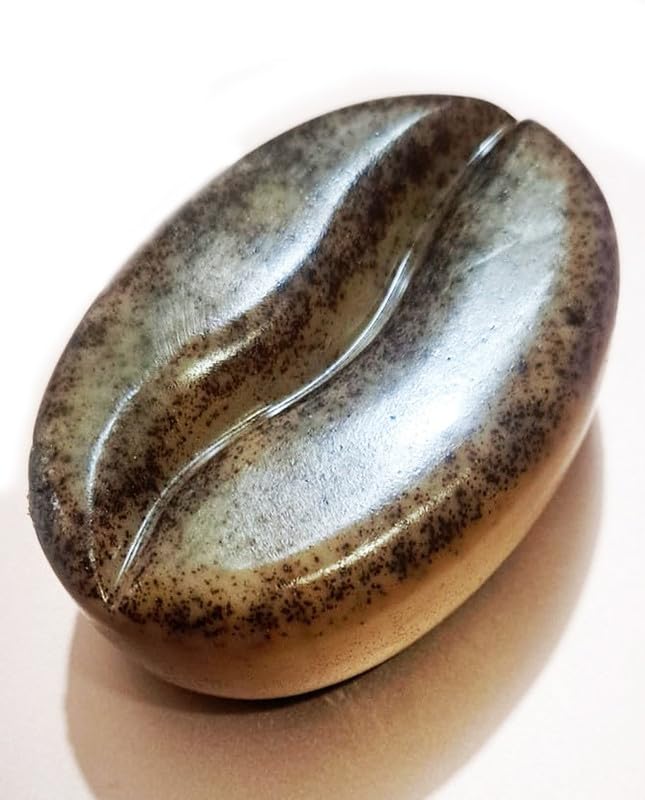 Organic Vanilla & Goat Milk Coffee Soap Bar - Exfoliating Hot Brew Coffee Scrub, Natural Artisanal Handmade Soap for Dry Skin, Perfect for Morning Routine & Spa Day at Home