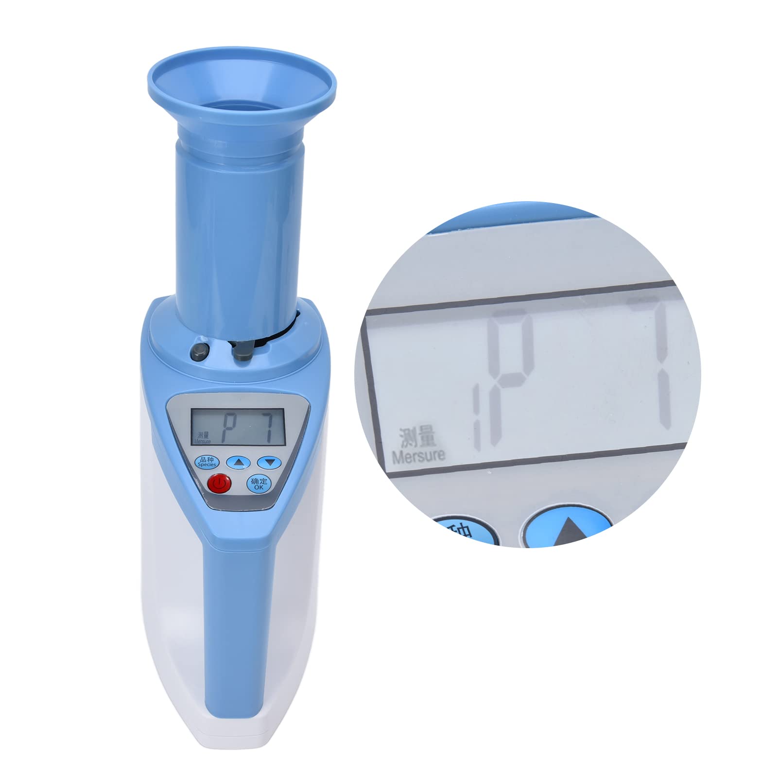 High Precision Digital Grain Moisture Meter - Portable Hygrometer Analyzer for Rice, Corn, Soybean & 24+ Grains | OREQ Moisture Tester for Agriculture, Farming & Food Storage (EU Plug)