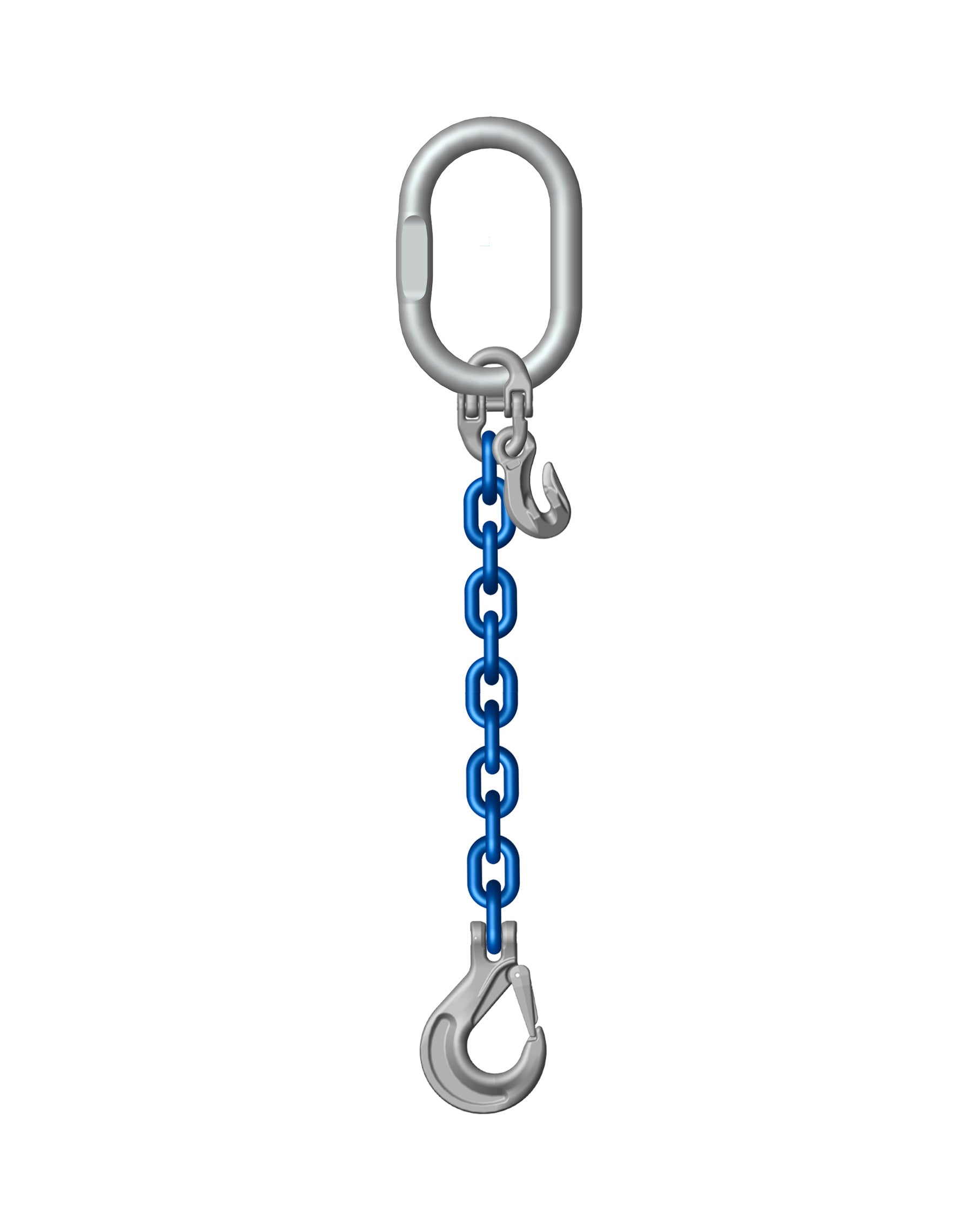 Grade 10 1 Leg 22mm Chain Sling 19 Ton Capacity - Heavy Duty Lifting Equipment for Construction & Industrial Use
