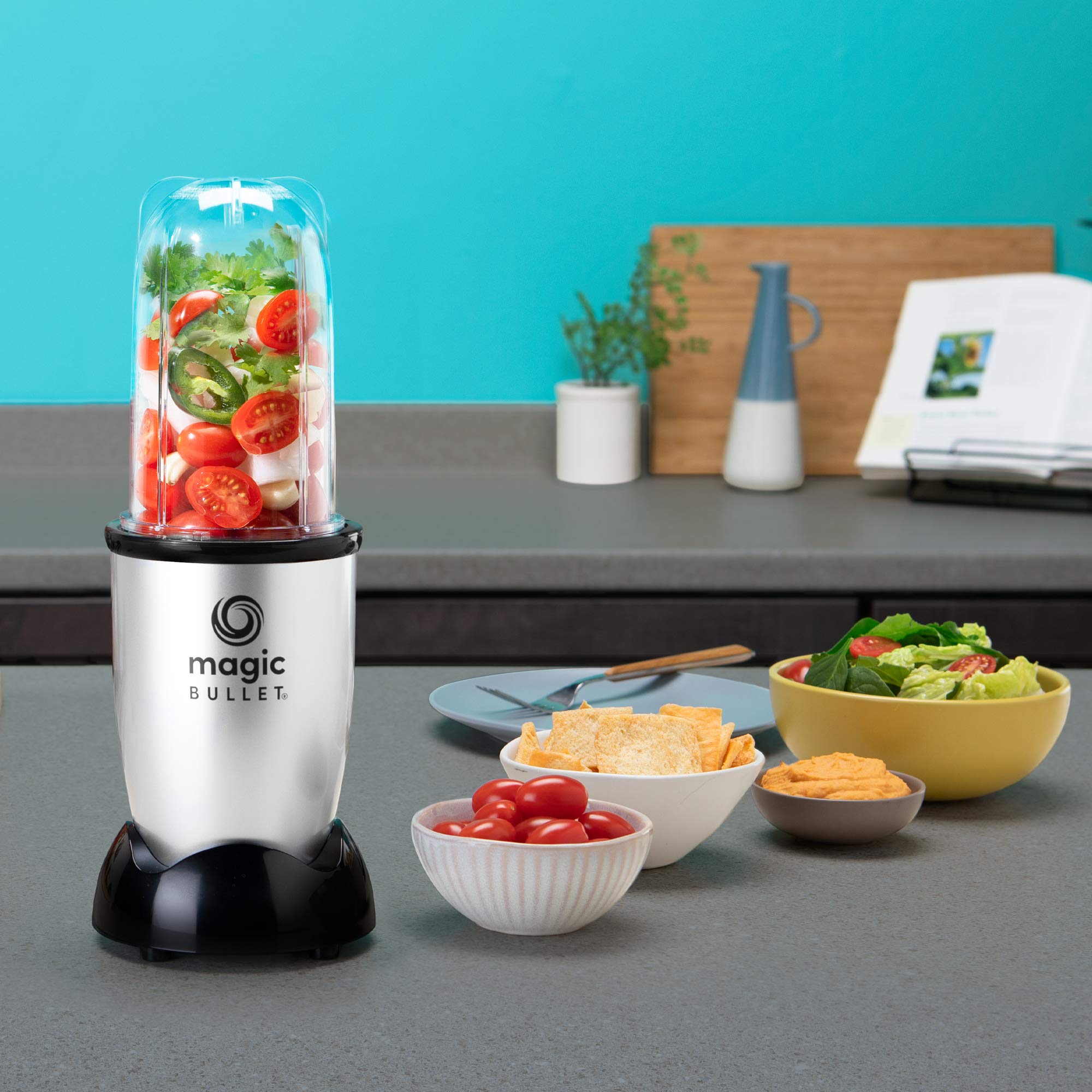 Magic Bullet Essential Personal Blender - 350W High-Speed Blender for Smoothies, Shakes & Food Prep - Compact Countertop Blender for Home, Office & Dorm Use