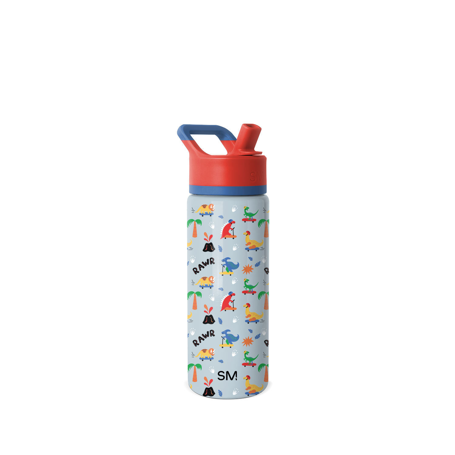 Summit Kids Water Bottle with Straw Lid - BPA-Free, Leak-Proof, 12oz Insulated Stainless Steel Bottle for School, Sports & Outdoor Activities