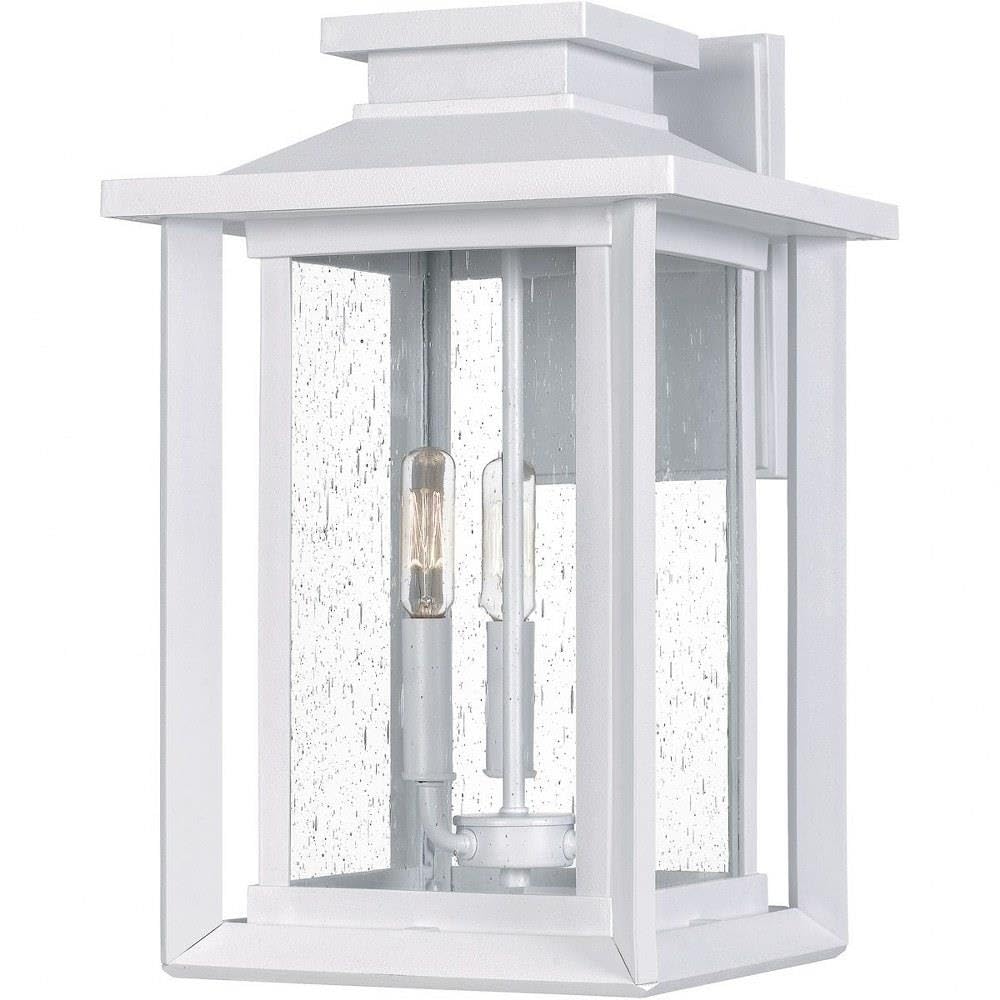 17 Inch Outdoor Wall Lantern - Coastal Style Wet Location Approved - White Lustre Finish - Transitional Design - Perfect for Porch, Patio & Garden Lighting - Model 71-Bel-4423723