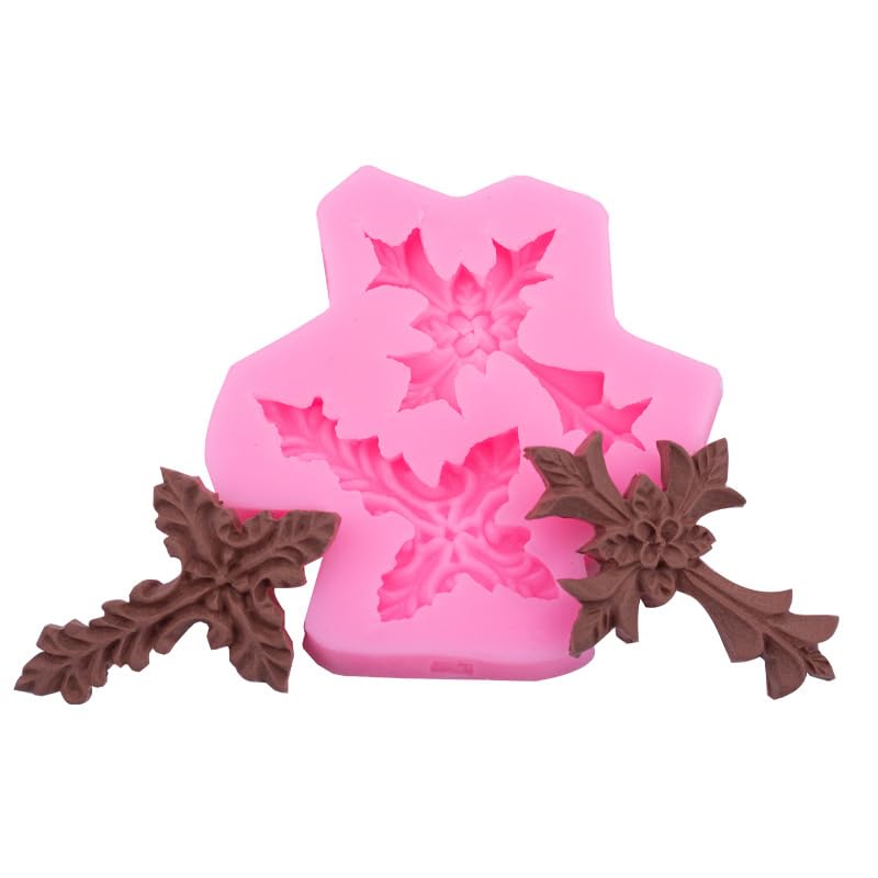 2-Piece Silicone Cross Cake Molds for Baptism - Reusable Baking Decorations for Baptism Cakes, Cupcakes & Desserts - Perfect for Baptism Party Supplies, Church Events & Christian Celebrations