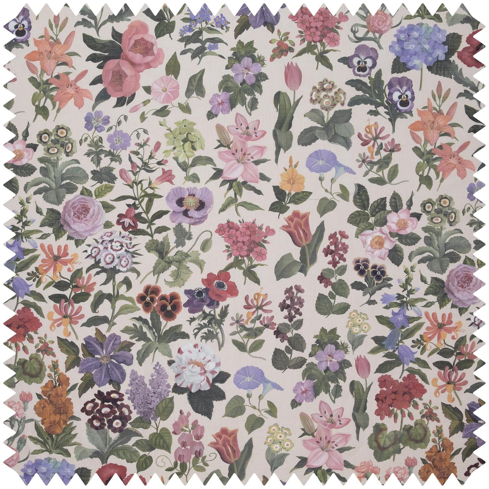 FLORALIA Cotton Linen Blend Fabric - Natural Ecru Color - Perfect for DIY Crafts, Home Decor & Upholstery Projects