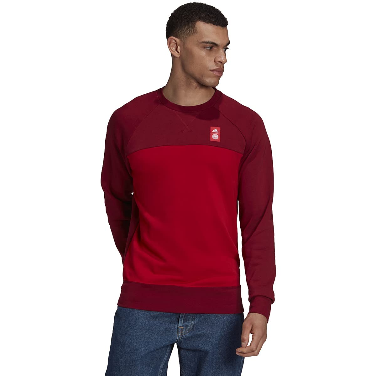 Adidas FC Bayern Graphic Crewneck Sweatshirt | Official Licensed Football Fan Apparel | Perfect for Game Day & Casual Wear