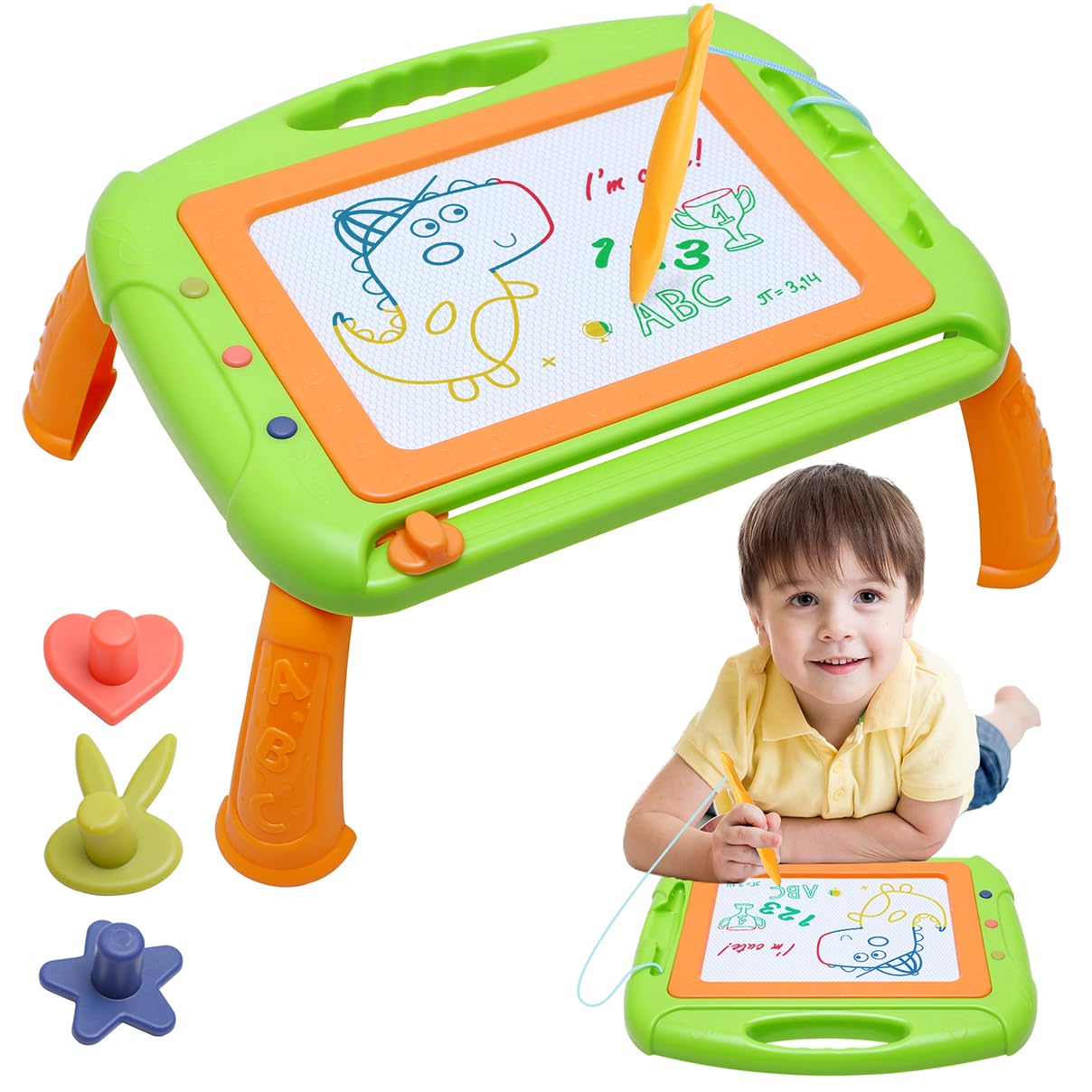Magnetic Drawing Board for Toddlers 1-3 Years - Perfect Birthday & Easter Gift for Boys & Girls - Ideal for Home & Classroom Use