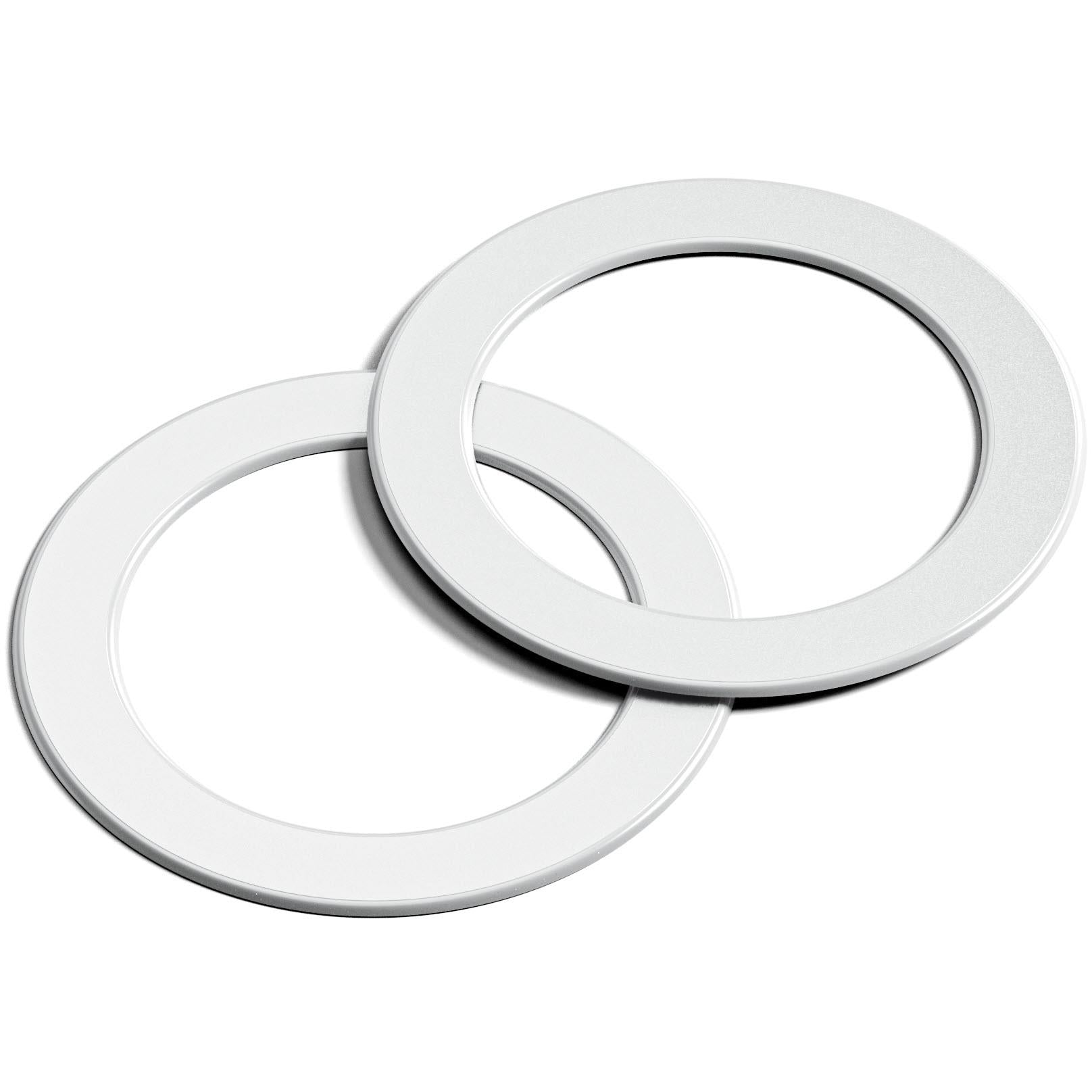 ALOGIC MagSafe Magnetic Ring Holder for iPhone 15/14/13/12 - Strong Magnetic Grip, Secure Phone Mount (White) - Perfect for Car, Desk, and Home Use