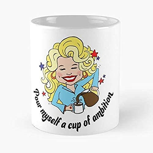 Dolly Parton Inspired 11oz Ceramic Mug - Best Gift for Country Music Fans, Coffee & Tea Lovers | Perfect for Home, Office & Collectors