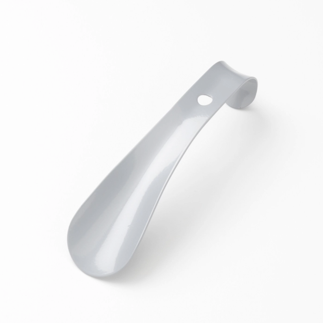 Silver Small Shoe Horn - Compact & Durable Shoe Helper for Easy Slip-On - Perfect for Travel, Elderly & Tight Shoes