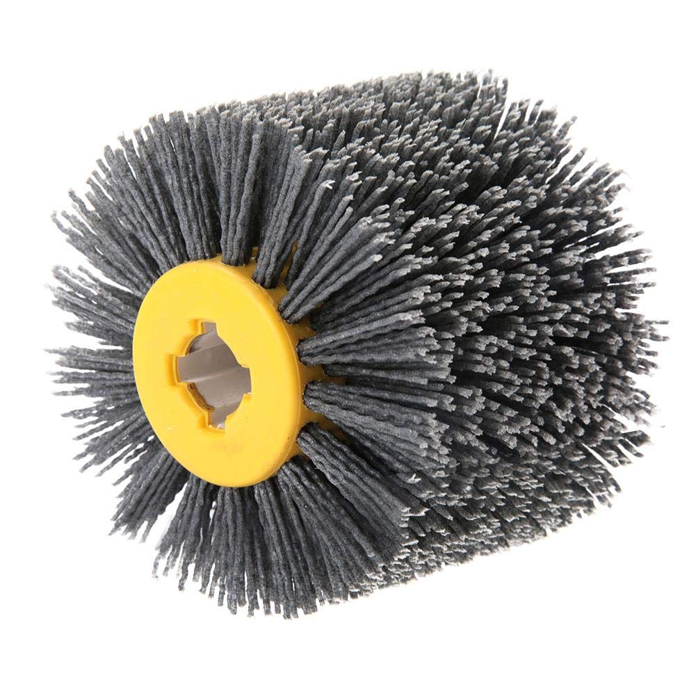 Wire Drawing Wheel Brush - Burnishing & Polishing Wheel with Grit for Derusting, Deburring & Cleaning | Perfect for Wooden Floors, Metal Surfaces & DIY Projects