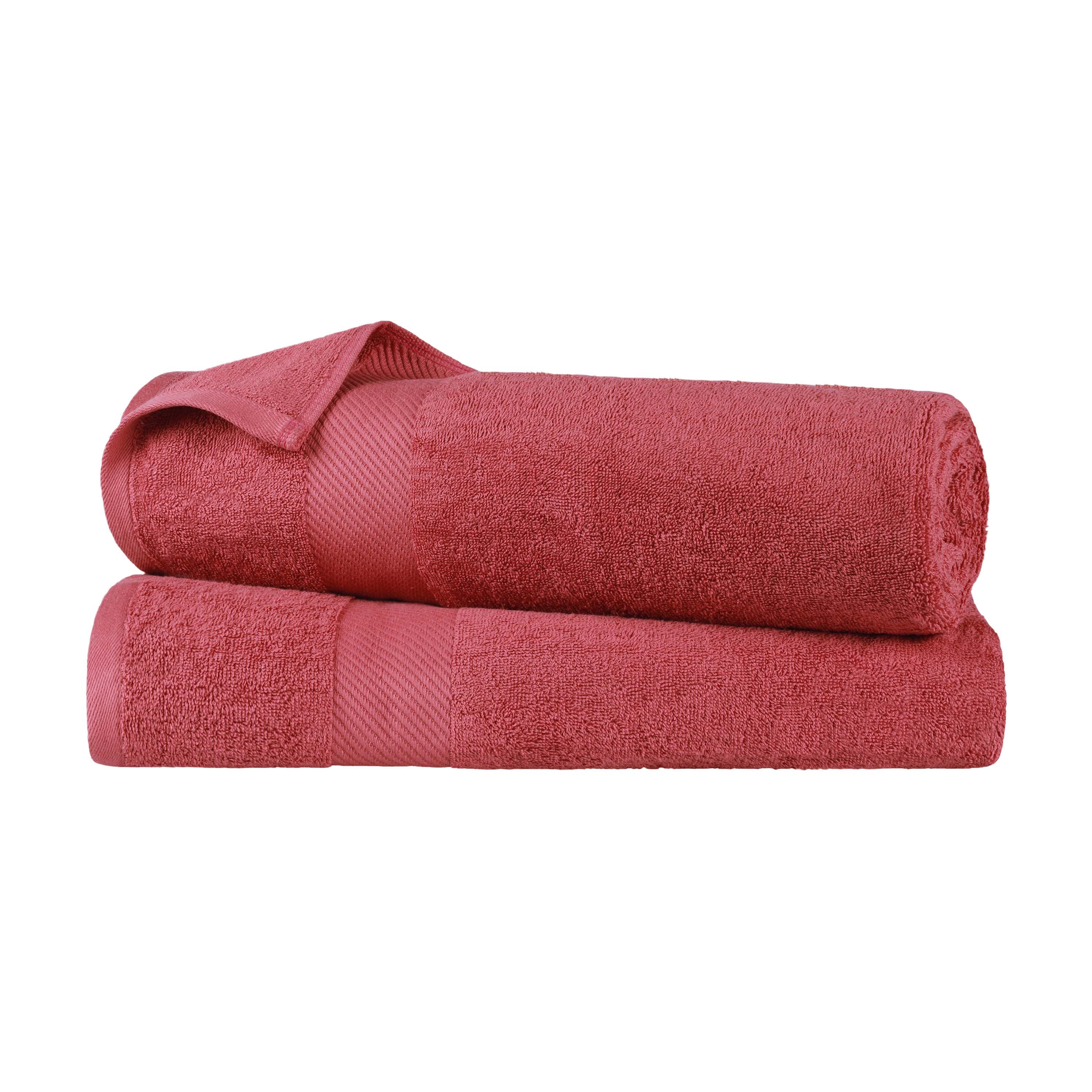 Premium Egyptian Cotton 2-Piece Bath Sheet Set with Luxury Dobby Border - Ultra Soft & Absorbent Towels for Spa, Hotel & Home Bathroom Luxury