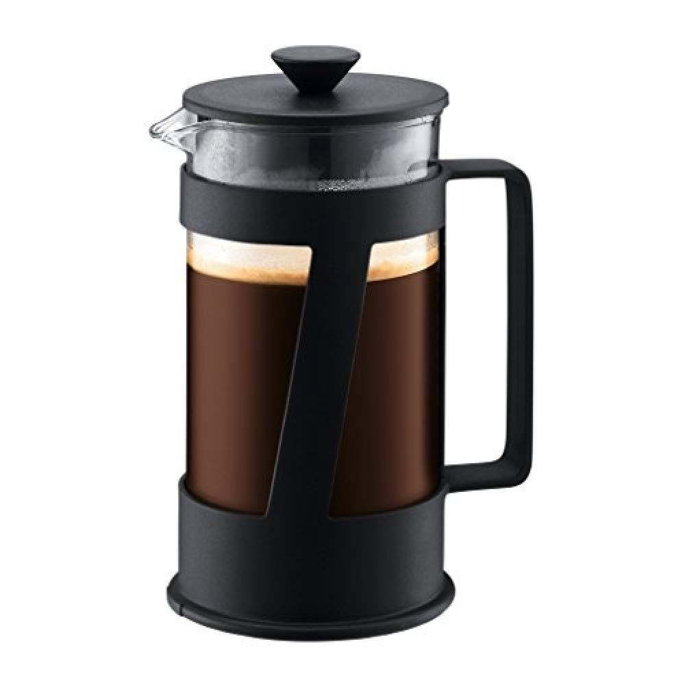 Bodum Crema 8-Cup French Press Coffee Maker, 34-Ounce, Stainless Steel - Perfect for Home, Office & Camping Brewing Fresh Coffee