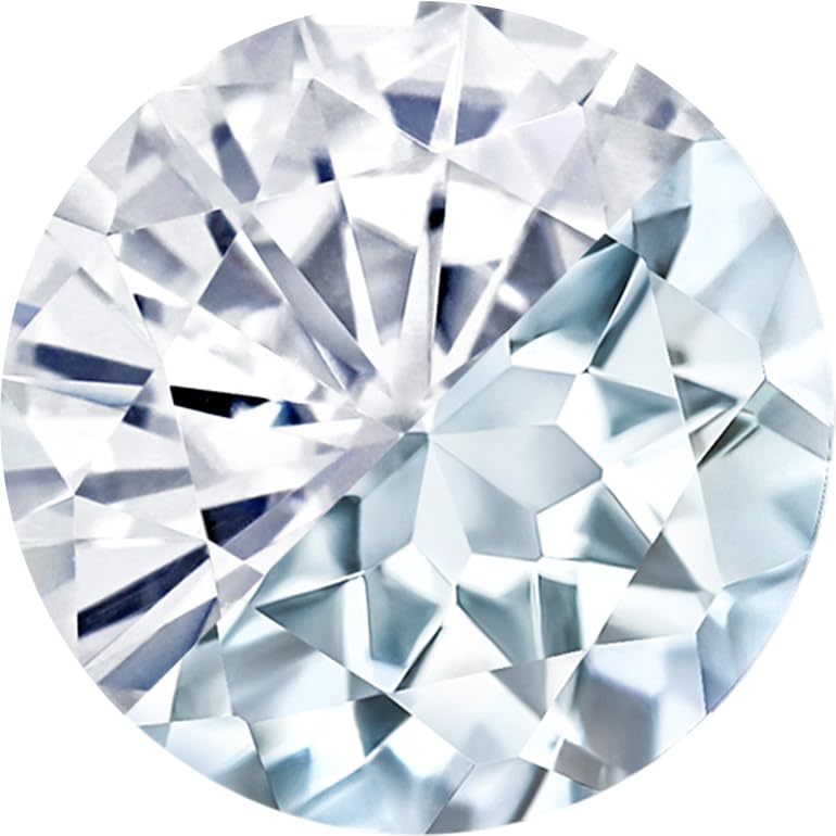 White Moissanite - Aquamarine