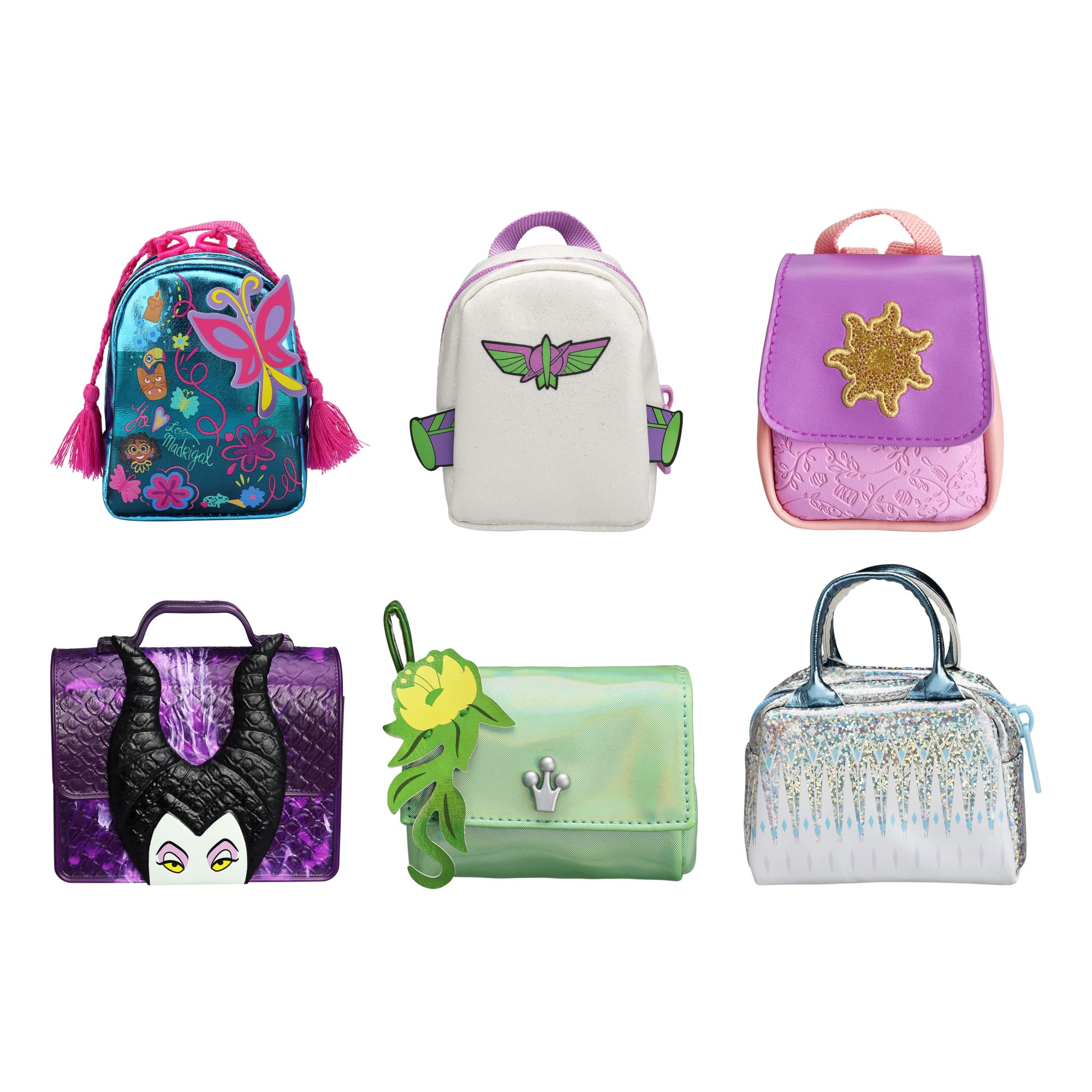 Collectible Micro Disney Character Handbags & Backpacks - 6 Mini Surprises Inside (Style Varies) | Perfect for Disney Fans, Toy Collectors & Party Favors | REAL LITTLES Series