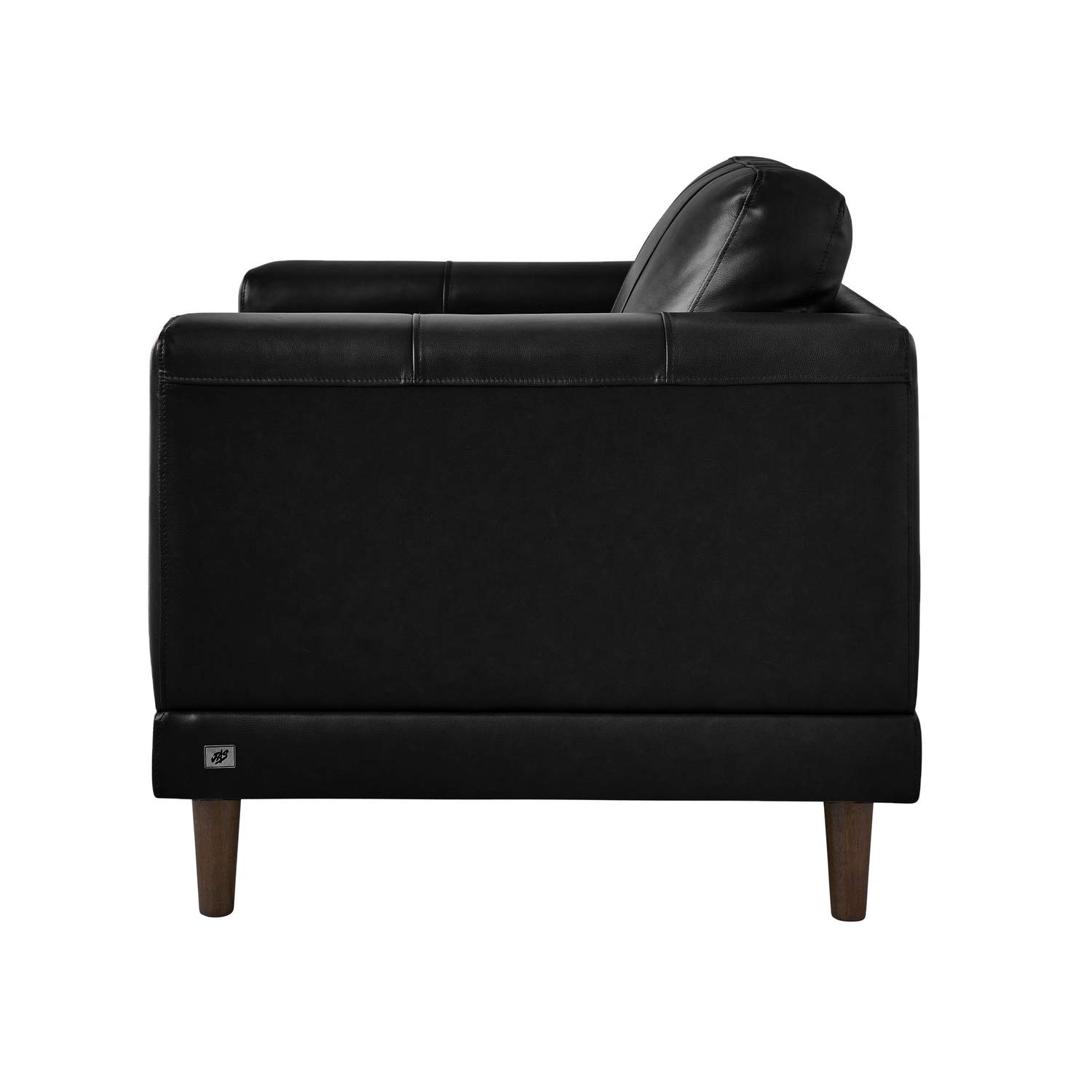 Picket House Furnishings Hanson Chair - Modern Black Dining Chair with Upholstered Seat & Metal Legs for Kitchen, Dining Room, or Home Office