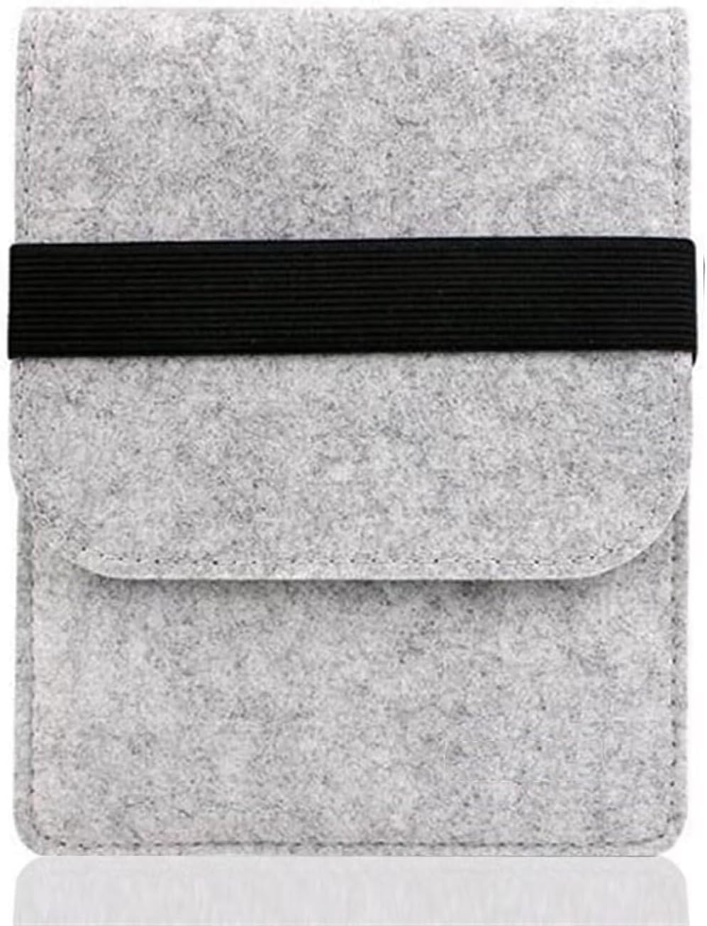 Premium 6 Inch Felt Protective Sleeve Case for Kindle E-Readers - Compatible with Kindle 2022, 10th Gen 2019, Paperwhite 1/2/3/4, Voyage & 8th Gen (2016) - Soft Grey Cover | Perfect for Travel, Office & Home Reading Protection