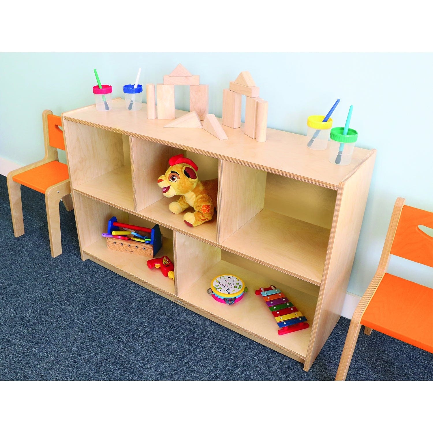Whitney Plus Cabinet - Natural Wood Storage Organizer for Kitchen, Bathroom & Living Room | Space-Saving Home Decor Solution
