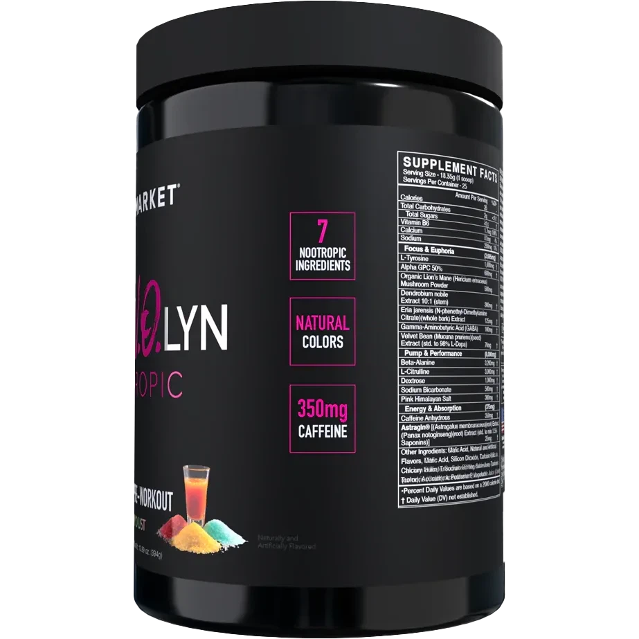 AdreN.O.lyn Premium Nootropic Supplement for Focus & Memory - Brain Booster for Students, Professionals & Gamers - Enhance Cognitive Performance & Mental Clarity