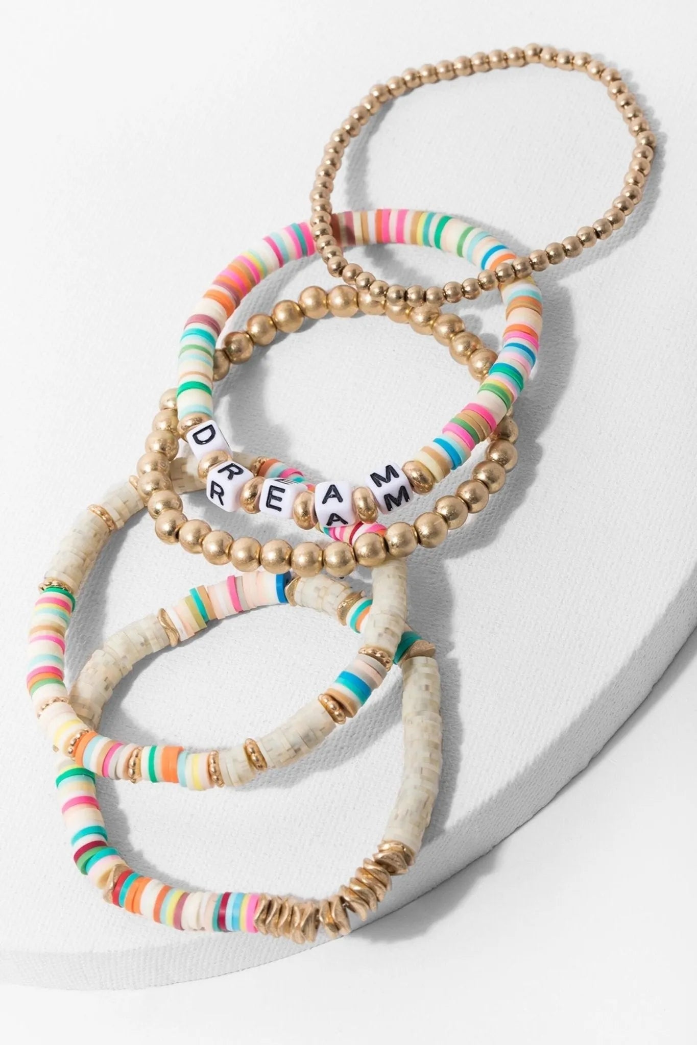 Positive Vibes Bracelet Set - Inspirational Beaded Wristbands for Women & Girls - Perfect for Yoga, Meditation & Daily Motivation