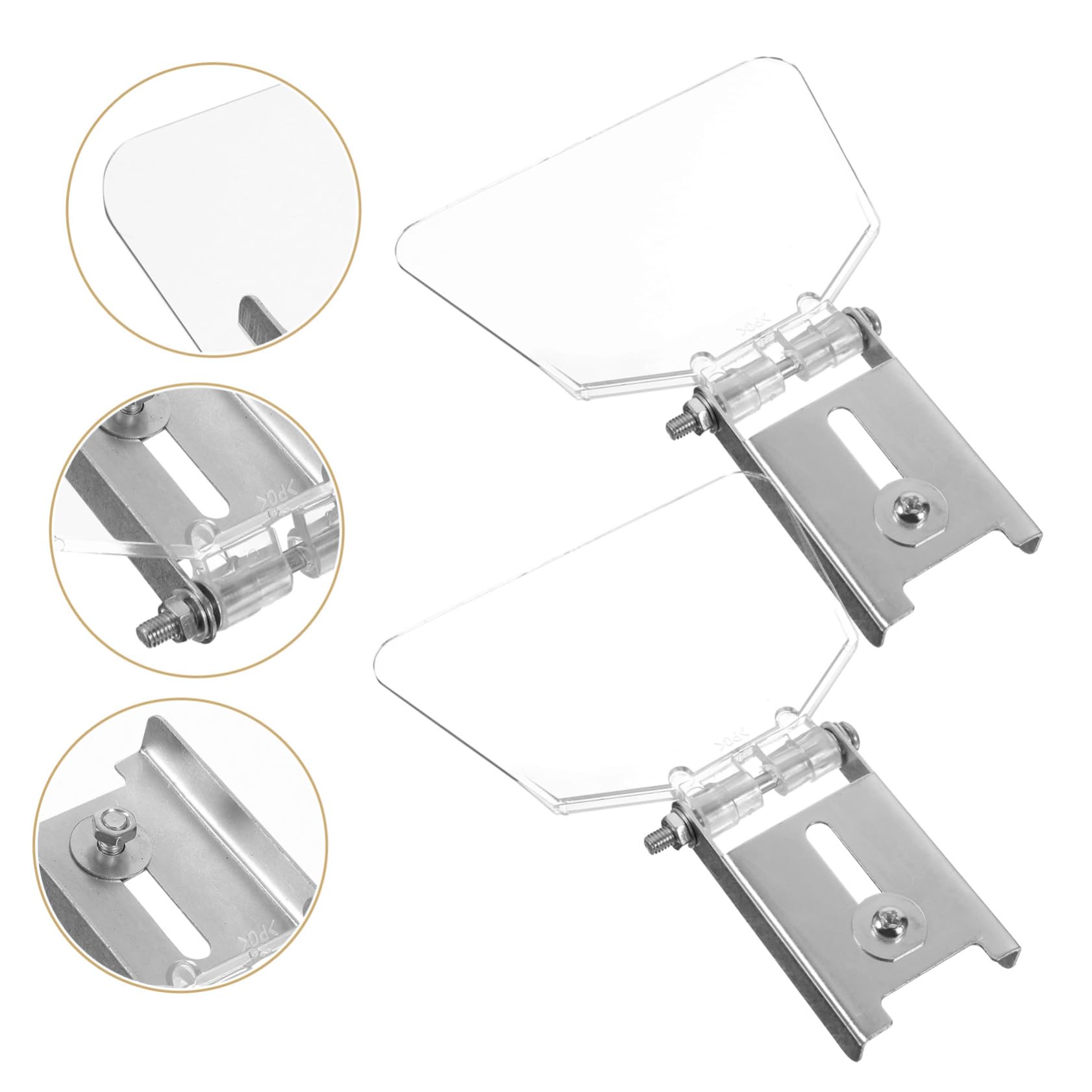 2-Pack Bench Grinder Eye Shield Replacement Kit - Clear Safety Guard for Most Bench Grinders | Workshop & DIY Protection Accessory