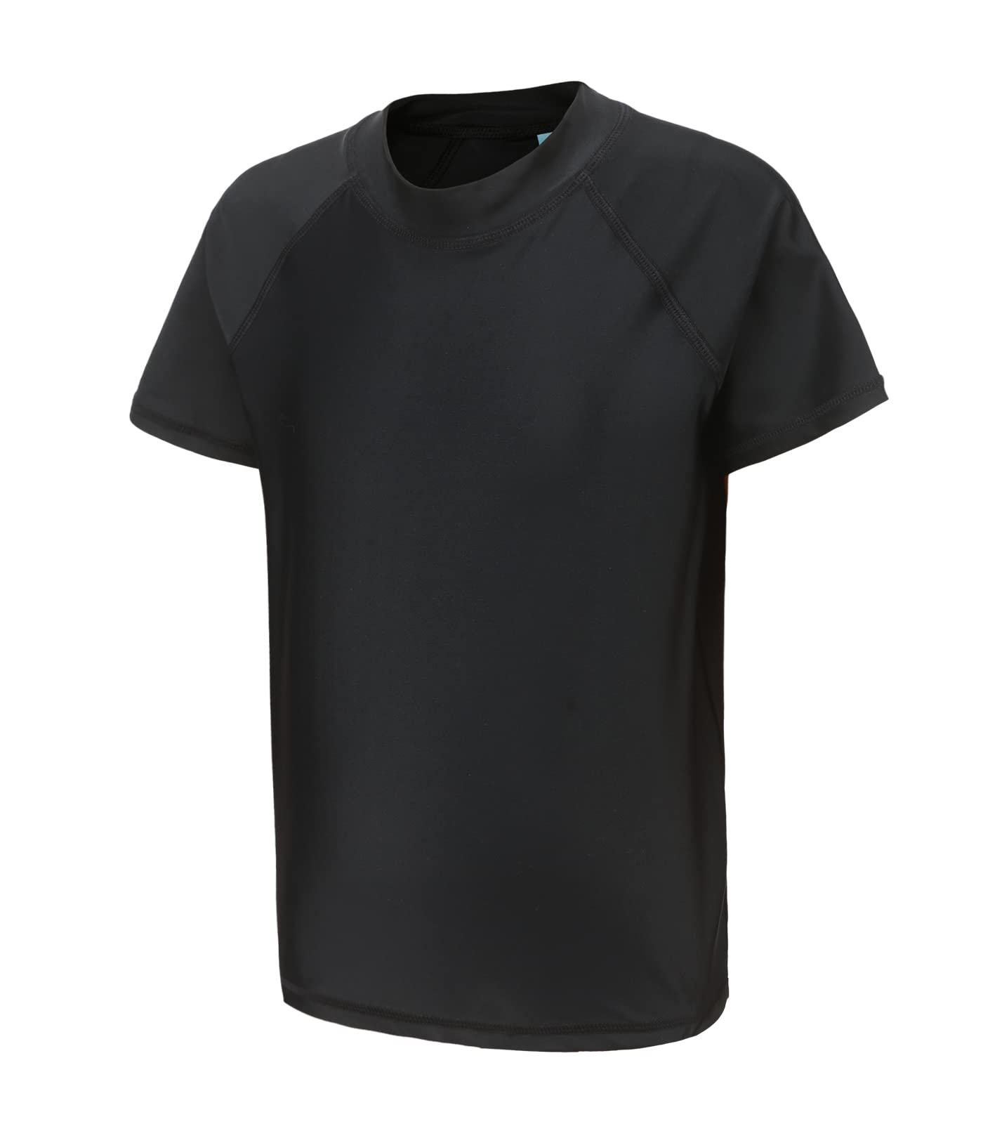 Boys UPF 50+ Swim Shirt - Short Sleeve Rash Guard with Sun Protection - Perfect for Beach, Pool & Water Sports
