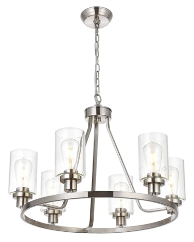 6 Heads Brushed Nickel