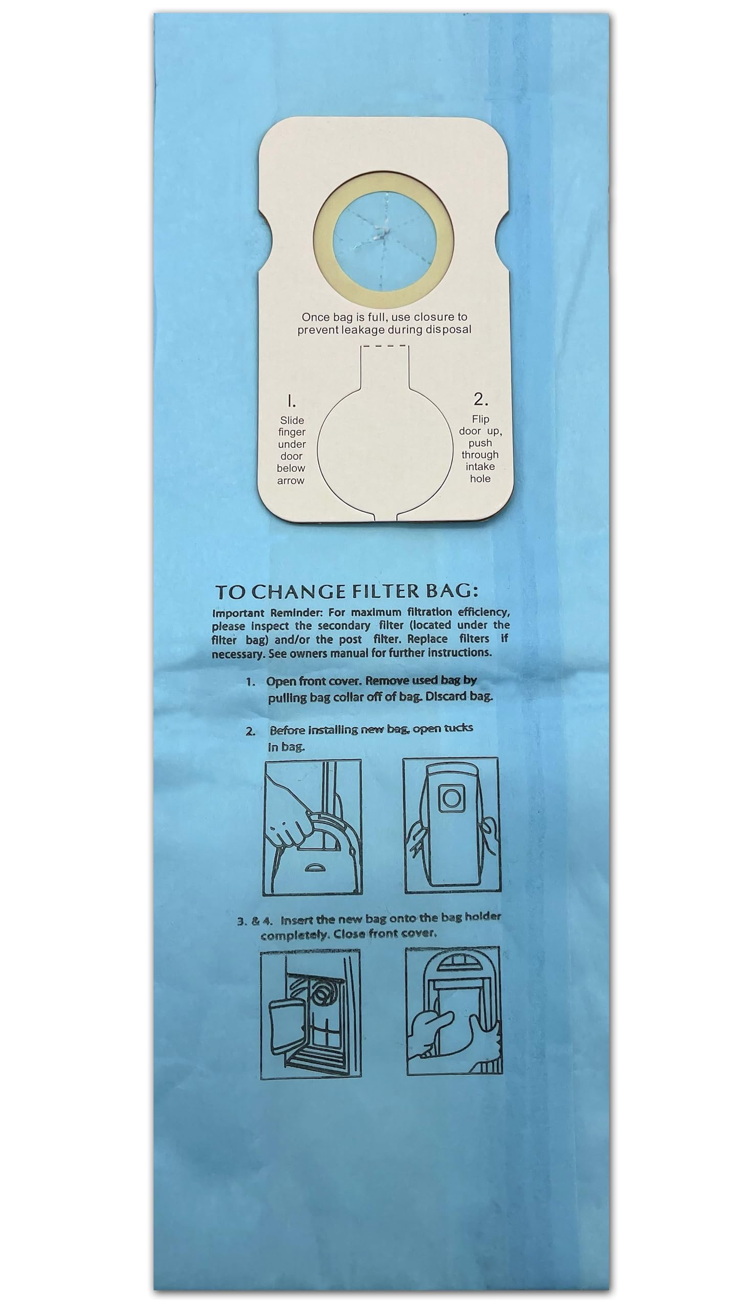 12 Pack Riccar 8000 & Simplicity 7000 Type B Vacuum Bags - Compatible with Upright & Commercial Vacuum Cleaners (Models 7000-7950) - Premium Filtration for Home, Office & Commercial Cleaning