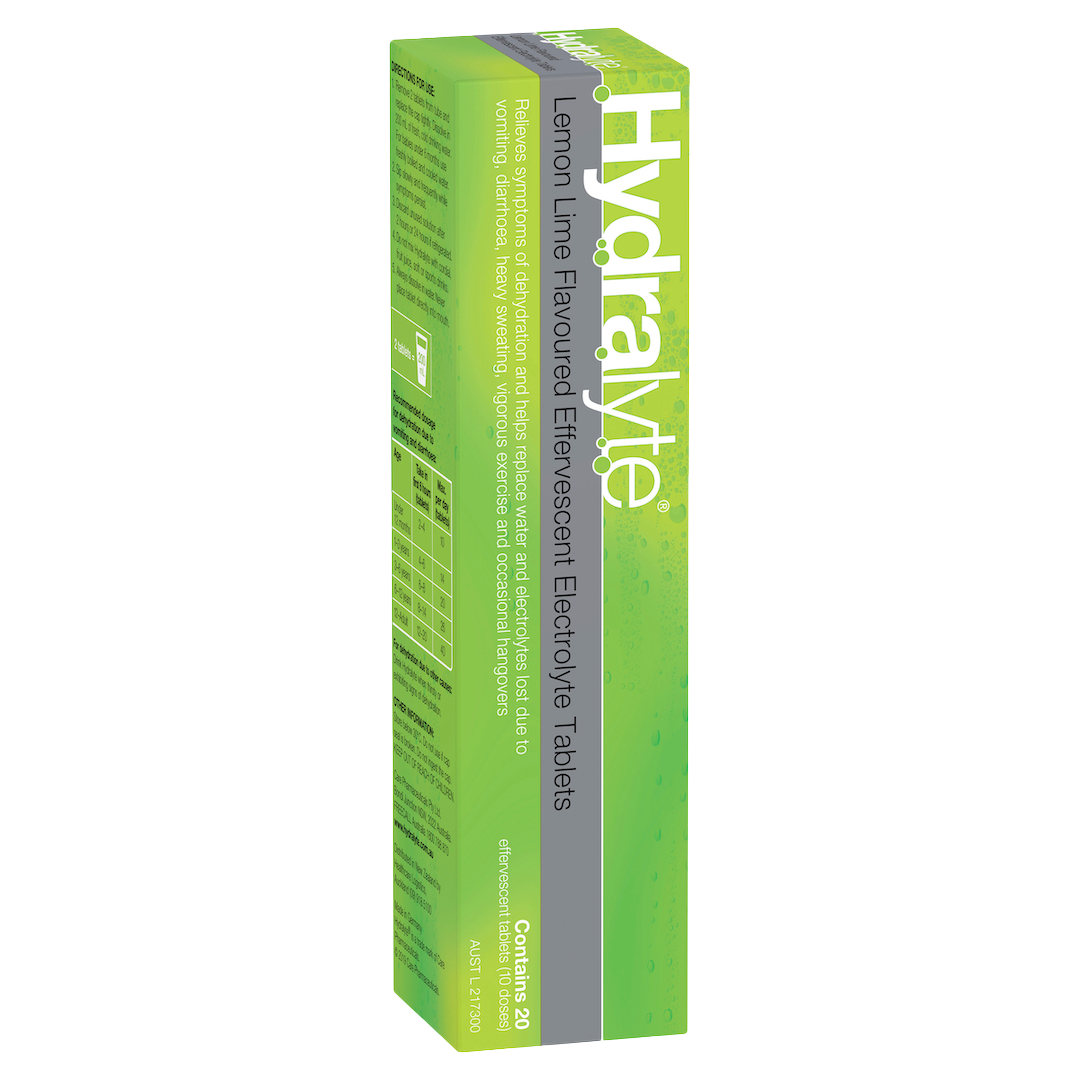 Hydralyte Effervescent Electrolyte Tablets - 20 Pack | Fast Hydration & Recovery | Perfect for Sports, Travel & Dehydration Relief