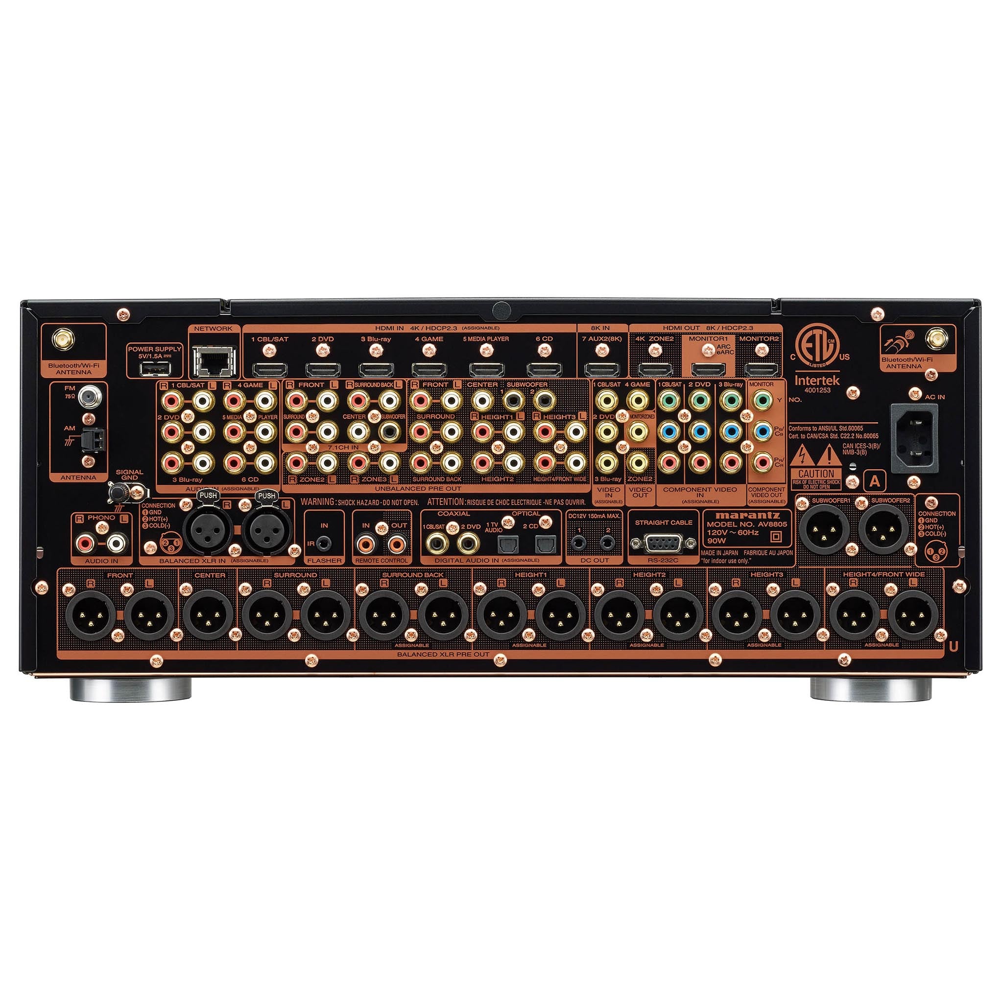 Marantz AV8805A 13.2-Channel 8K Ultra HD AV Surround Sound Preamplifier Processor - Home Theater & Audio System Upgrade for Movies, Music & Gaming
