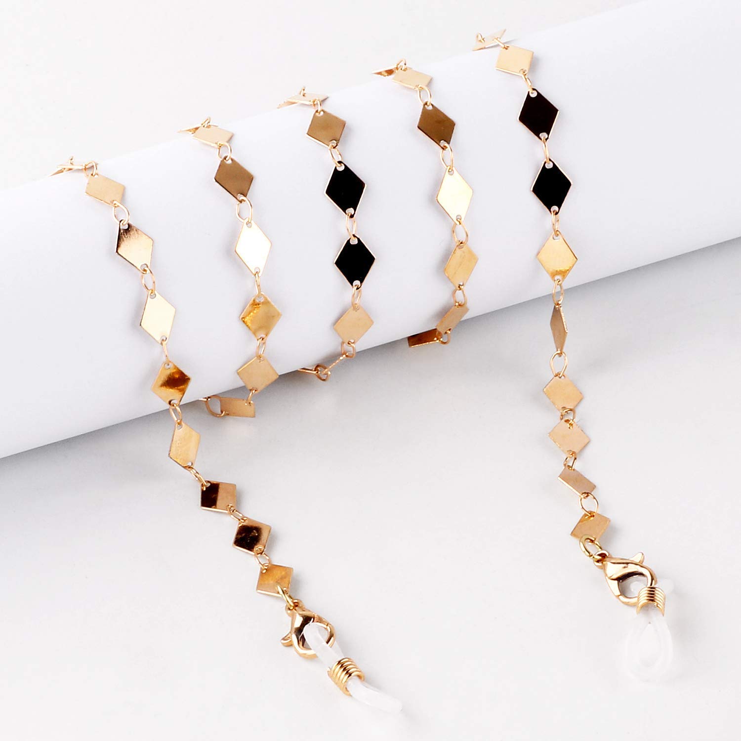 Elegant Diamond Face Mask Chain for Women - Adjustable Mask Strap & Lanyard Holder - Perfect for Work, Travel, and Daily Protection