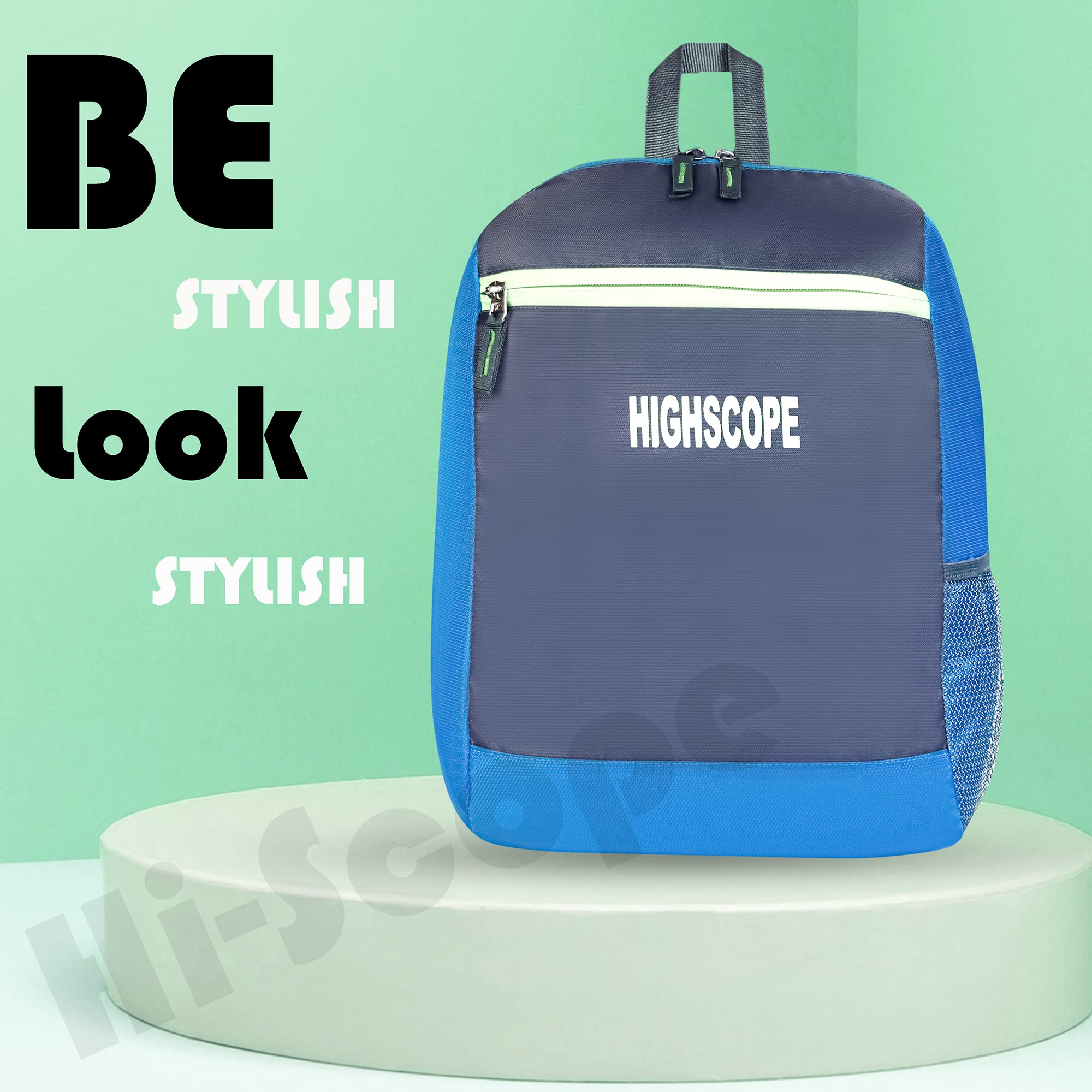 HighScope Durable Waterproof Backpack for School, College, Tuition & Daily Use - Perfect for Students, Travel & Work Commute