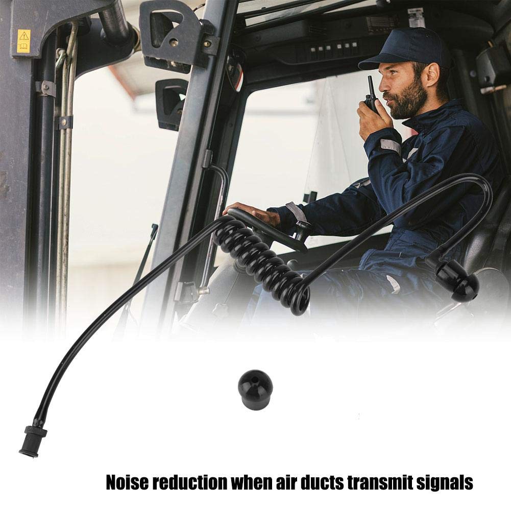 1PCS Replacement Sound Tube for Motorola TLKR Radio Headphones - 1-Pin Earphone Headset Microphone Kit (Black) - Compatible with Motorola TLKR Walkie Talkie Radios for Security, Construction, and Outdoor Activities