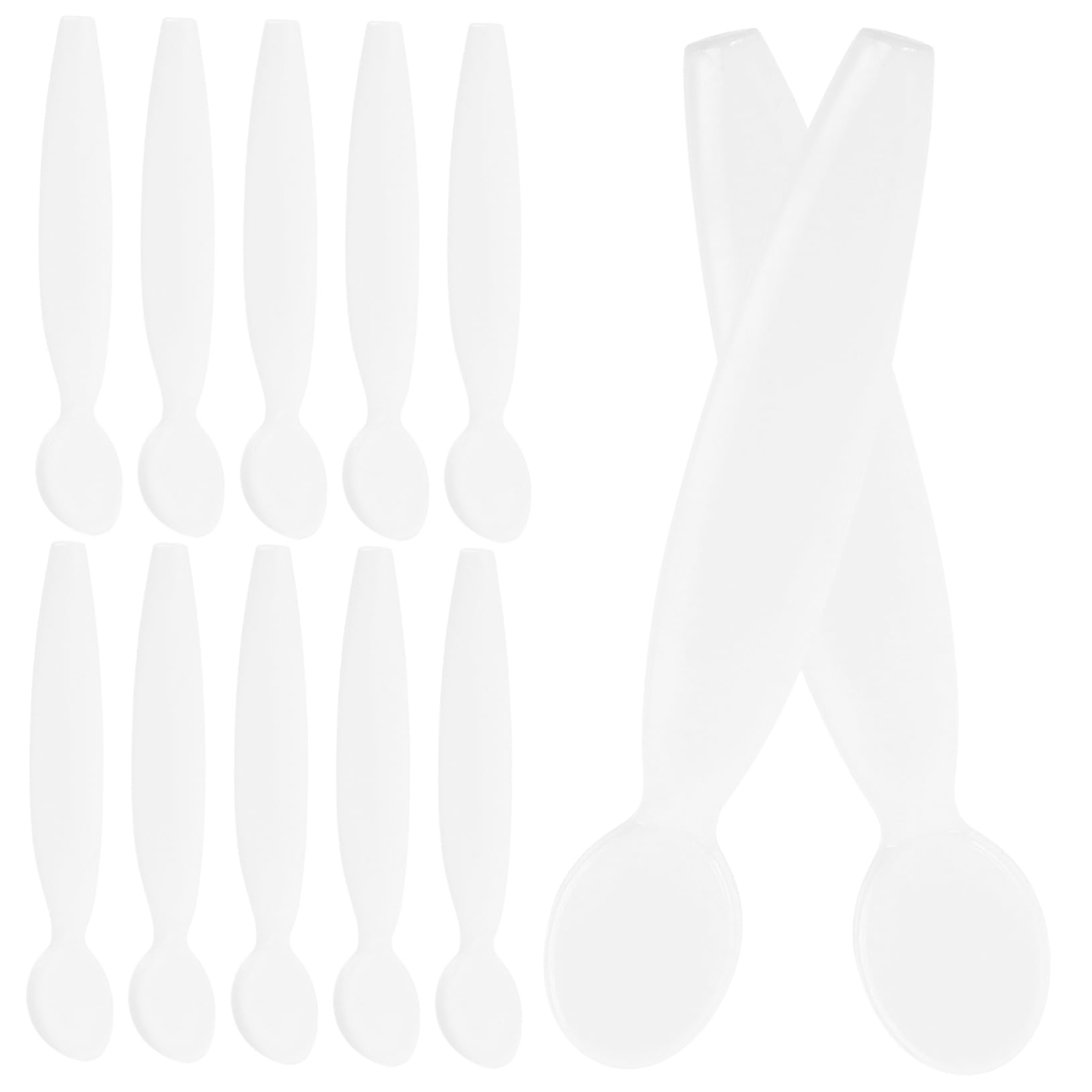 20-Piece Mini Makeup Spatula Set - Skin Care Lotion & Face Cream Scoop Tools for Beauty Salons | Professional Cosmetic Applicators for Facial Treatments, Waxing & DIY Beauty Kits