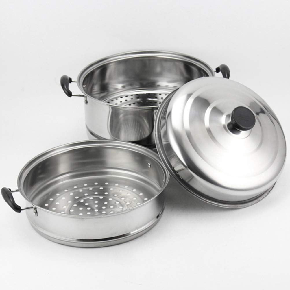DOITOOL 3-Tier Stainless Steel Steamer Pot for Cooking, Steaming Vegetables, Soup & Dumplings – Perfect for Home Kitchen, Restaurants & Meal Prep