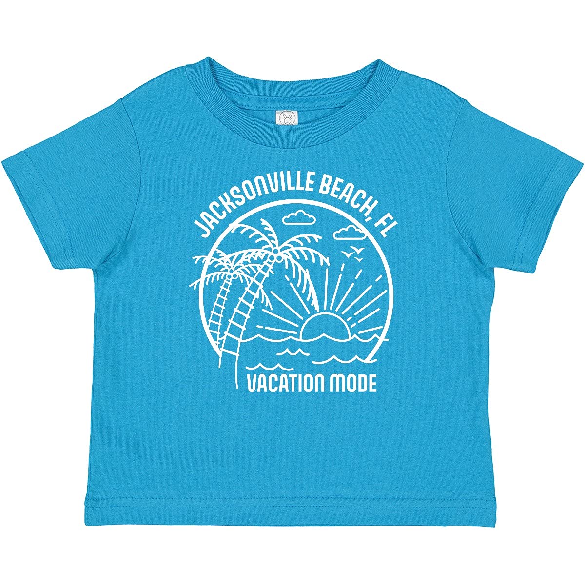 Inktastic Summer Vacation Mode Jacksonville Beach Florida Baby T-Shirt - Cute Florida Beach Outfit for Toddlers & Infants - Perfect for Family Vacations, Beach Trips & Summer Photoshoots