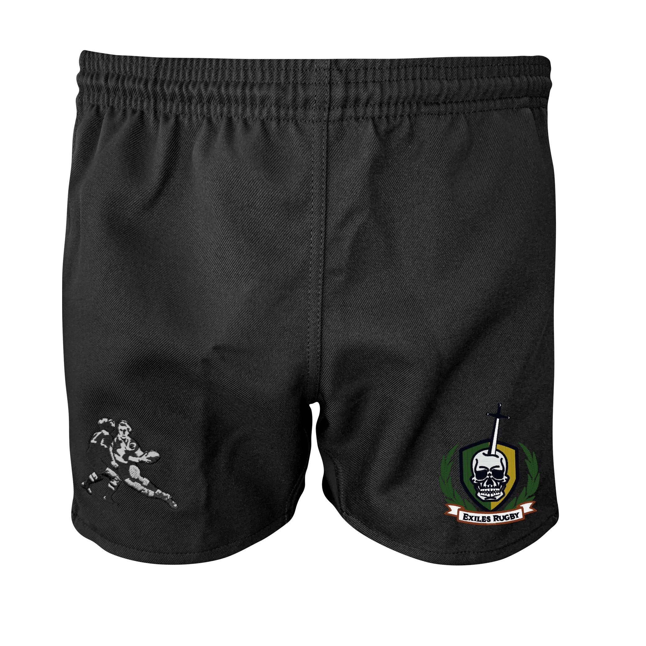 Exiles RFC Pro Power Rugby Shorts - High-Performance Men's Rugby Shorts for Training & Matches - Breathable, Durable & Comfortable for Rugby, Football & Outdoor Sports