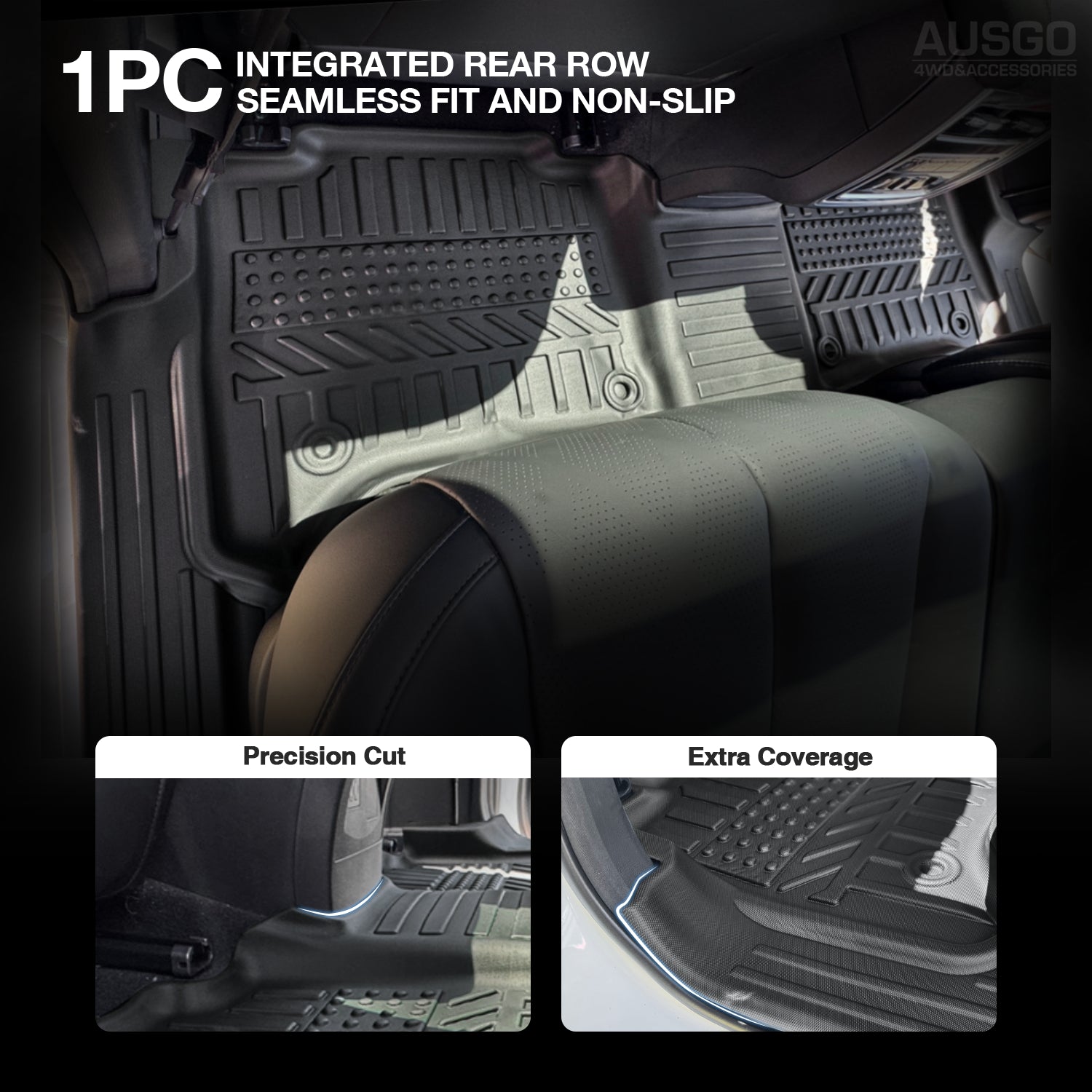 5D Custom Fit Car Floor Mats for GWM Cannon Alpha 2024-2025 - All-Weather Protection, Non-Slip Design, Easy to Clean - Perfect for Off-Road, Daily Commute & Family Road Trips