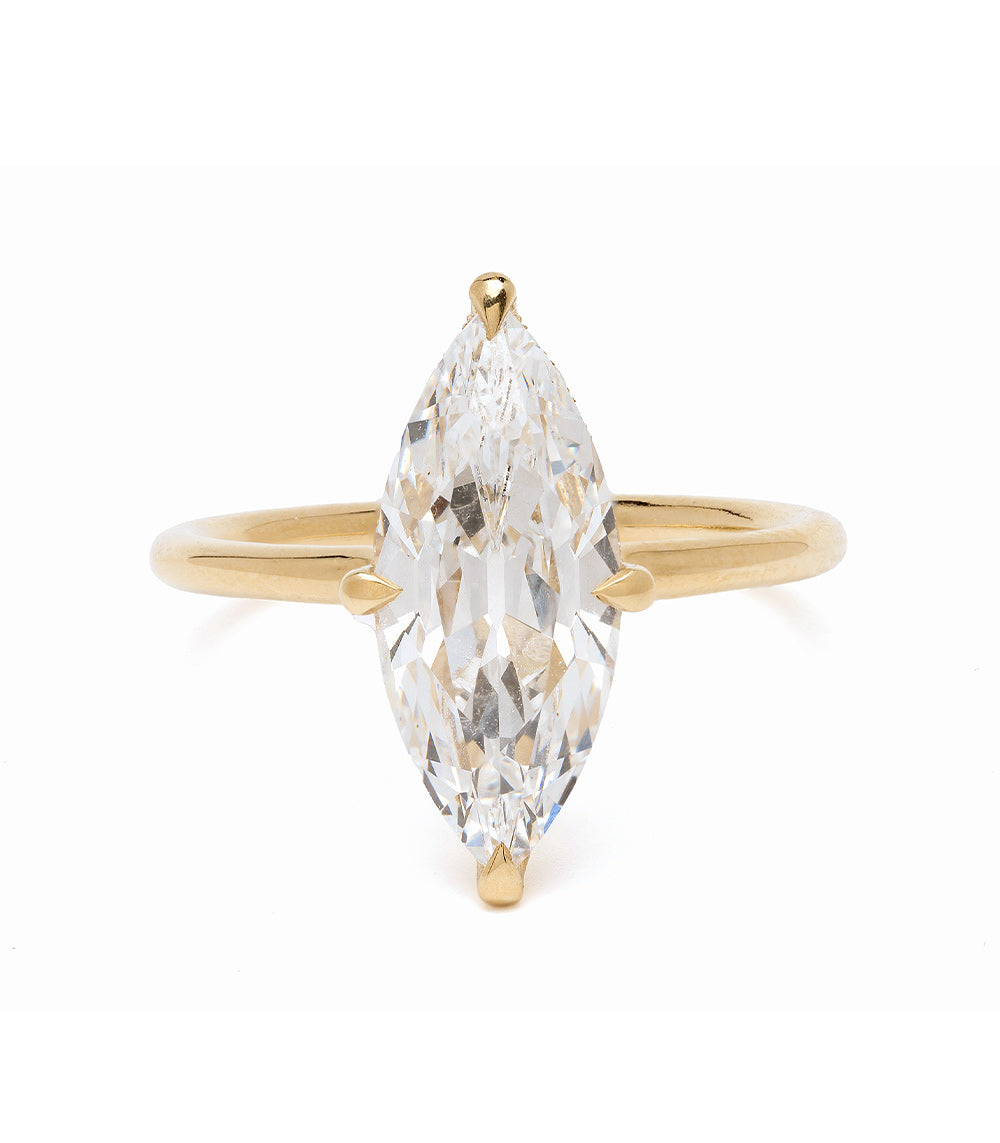 3Ct Marquise Lab Grown Diamond Engagement Ring for Women - Elegant & Unique Wedding Jewelry Gift for Brides, Anniversaries & Special Occasions