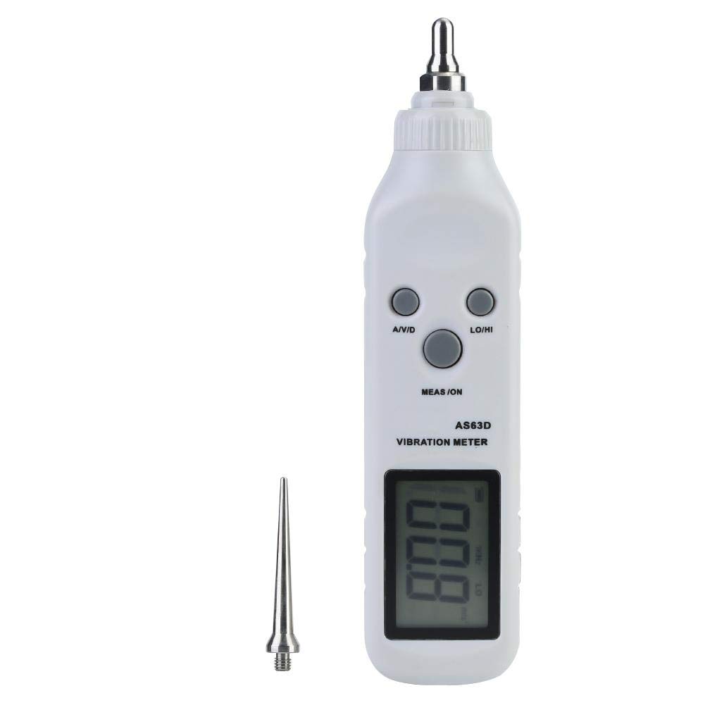 Digital Vibrometer - Handheld Vibration Meter with Accelerometer for Industrial Use | Metallurgy, Vehicle Diagnostics, Machinery Monitoring | Portable Vibration Tester for Manufacturing, Equipment Maintenance & Moving Machines