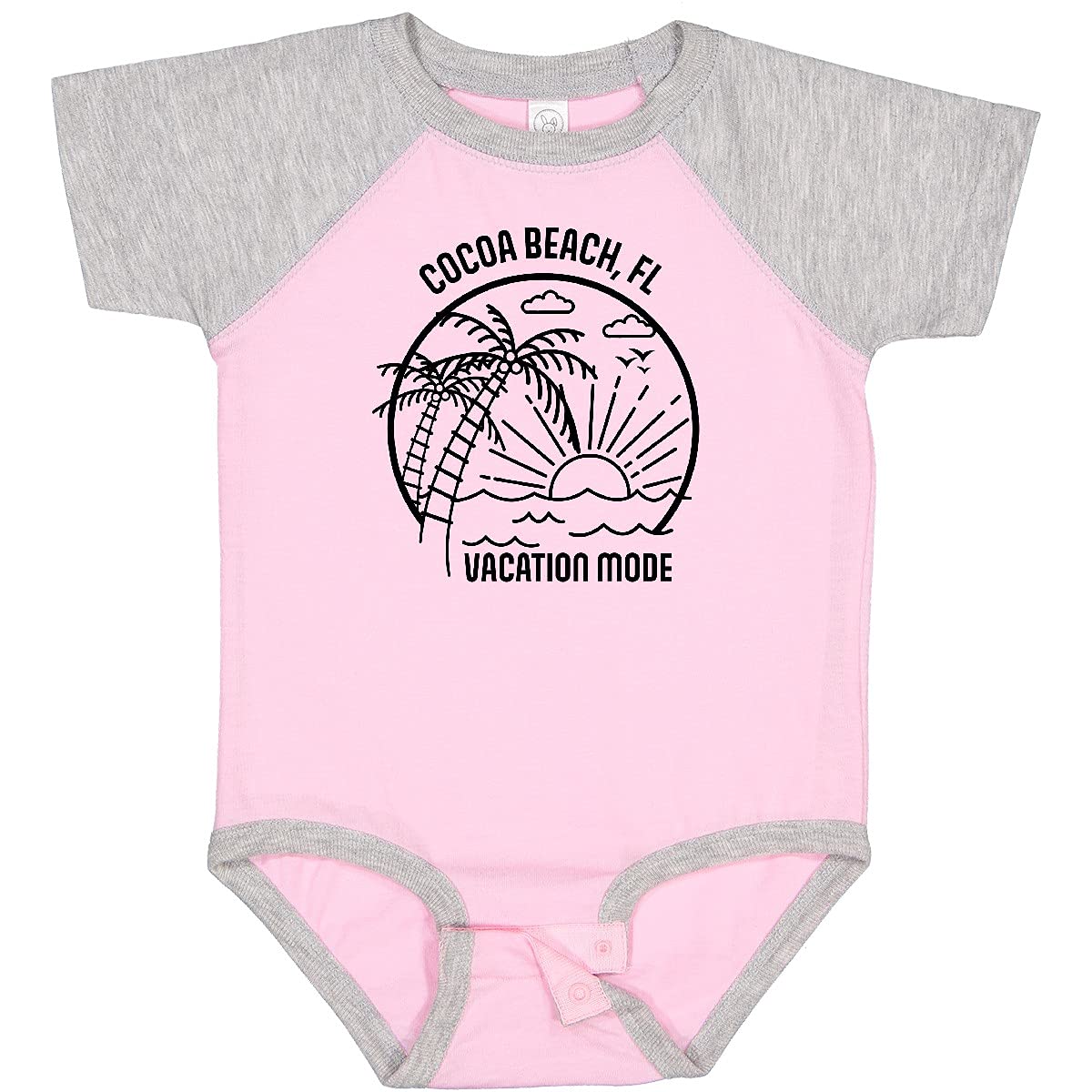 Inktastic Summer Vacation Mode Cocoa Beach Florida Baby Bodysuit - Cute Florida-Themed Onesie for Infants & Toddlers - Perfect for Beach Trips, Family Vacations & Photo Shoots