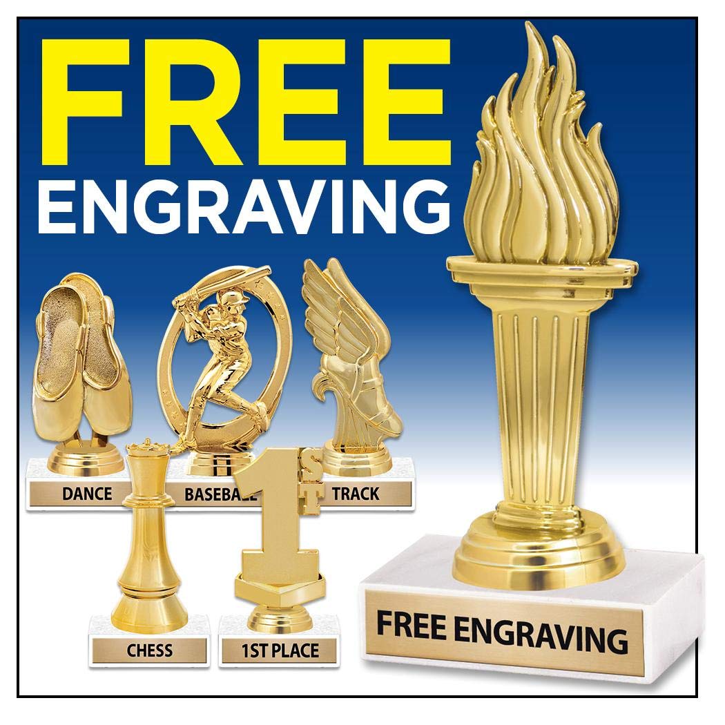 5.25 Inch Dribbler Female Soccer Trophy for Girls - Youth Soccer Awards & Recognition - Perfect for Tournaments, Team Celebrations and End of Season Awards