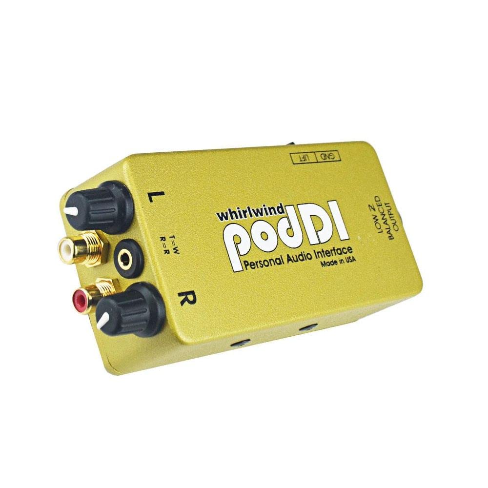 PodDI 1-Channel Passive Direct Box for iPod & iPhone - Studio Recording, Live Performance & Audio Interface Connectivity