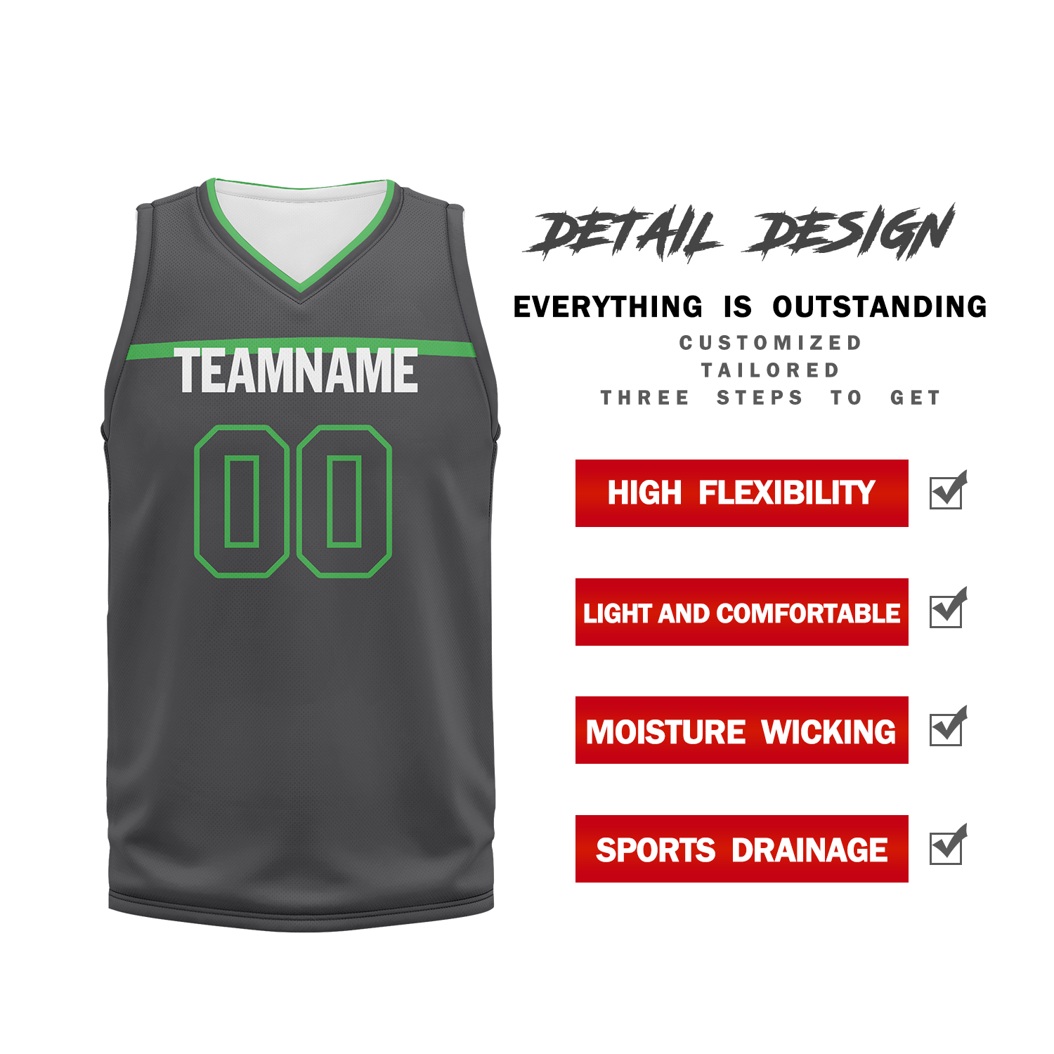 Custom Grey Classic Style Basketball Jersey BBJ01 - Breathable & Durable Sports Uniform for Men & Women - Perfect for Team Games, Training, and Fan Apparel