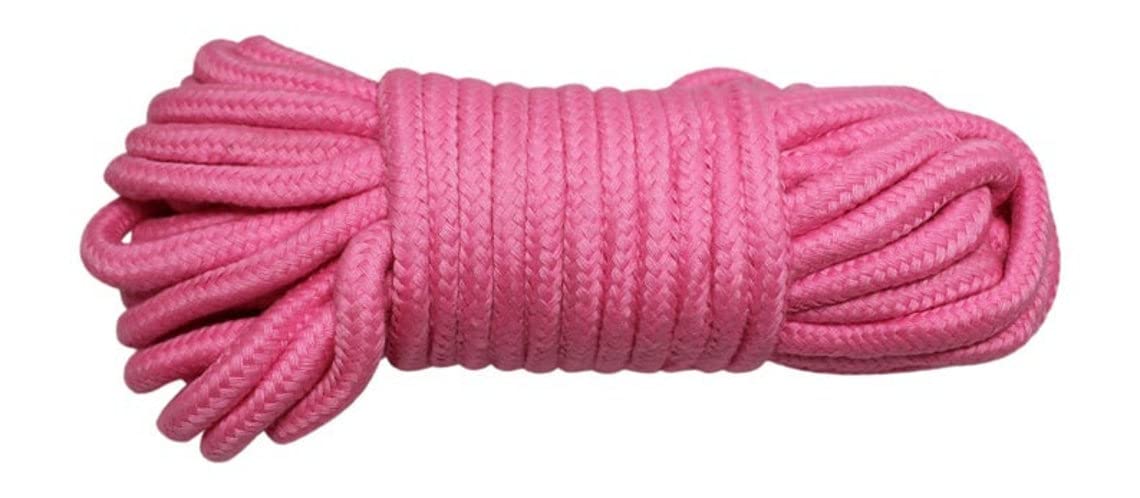 16 FT Pink Black Purple Red BDSM Bondage Rope - Soft & Durable Shibari Restraints for Couples (4 Pack Red) | Perfect for Bedroom Play, Dom Sub Scenes & Sensual Exploration