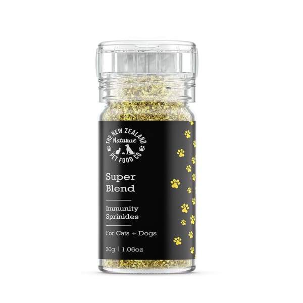 Premium New Zealand Natural Super Blend Immunity Sprinkles for Dogs & Cats - Healthy Pet Meal Toppers & Mixers - Supports Immune Health for Daily Meals & Treats
